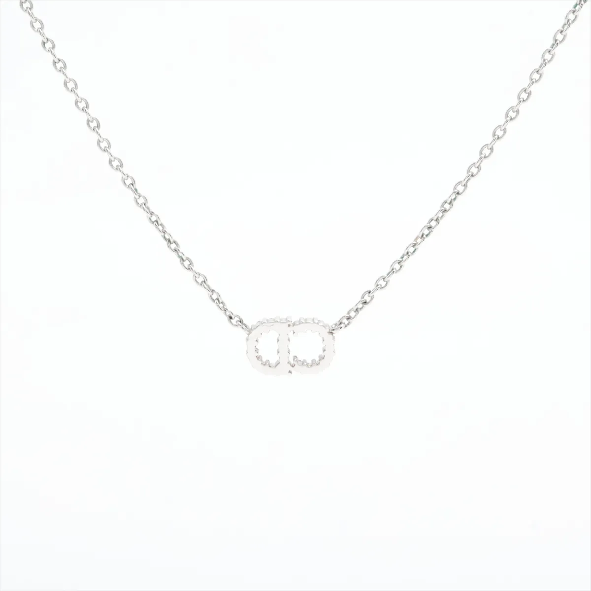 Clair D Lune Necklace GP x Rhinestone Silver — view 2