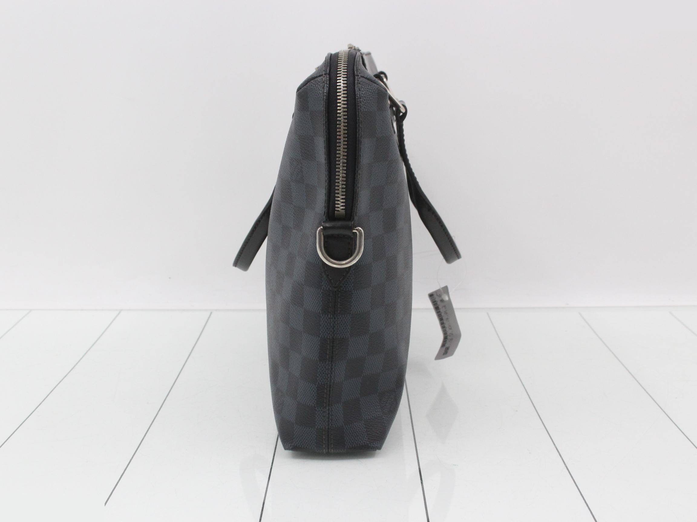 Port Document Jour PDJ Damier Graphite Noir — view 3