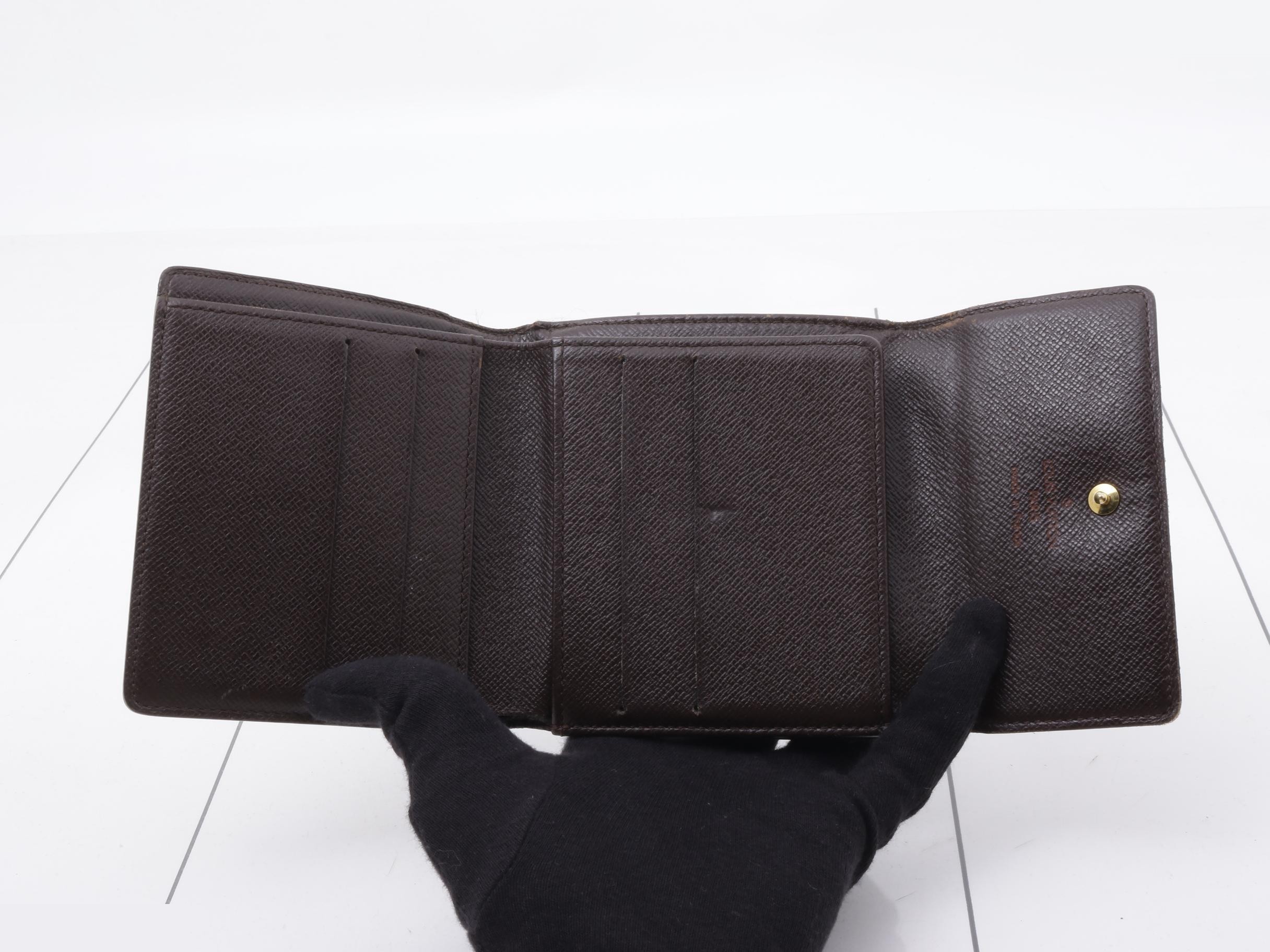 Damier pattern double snap wallet — view 4