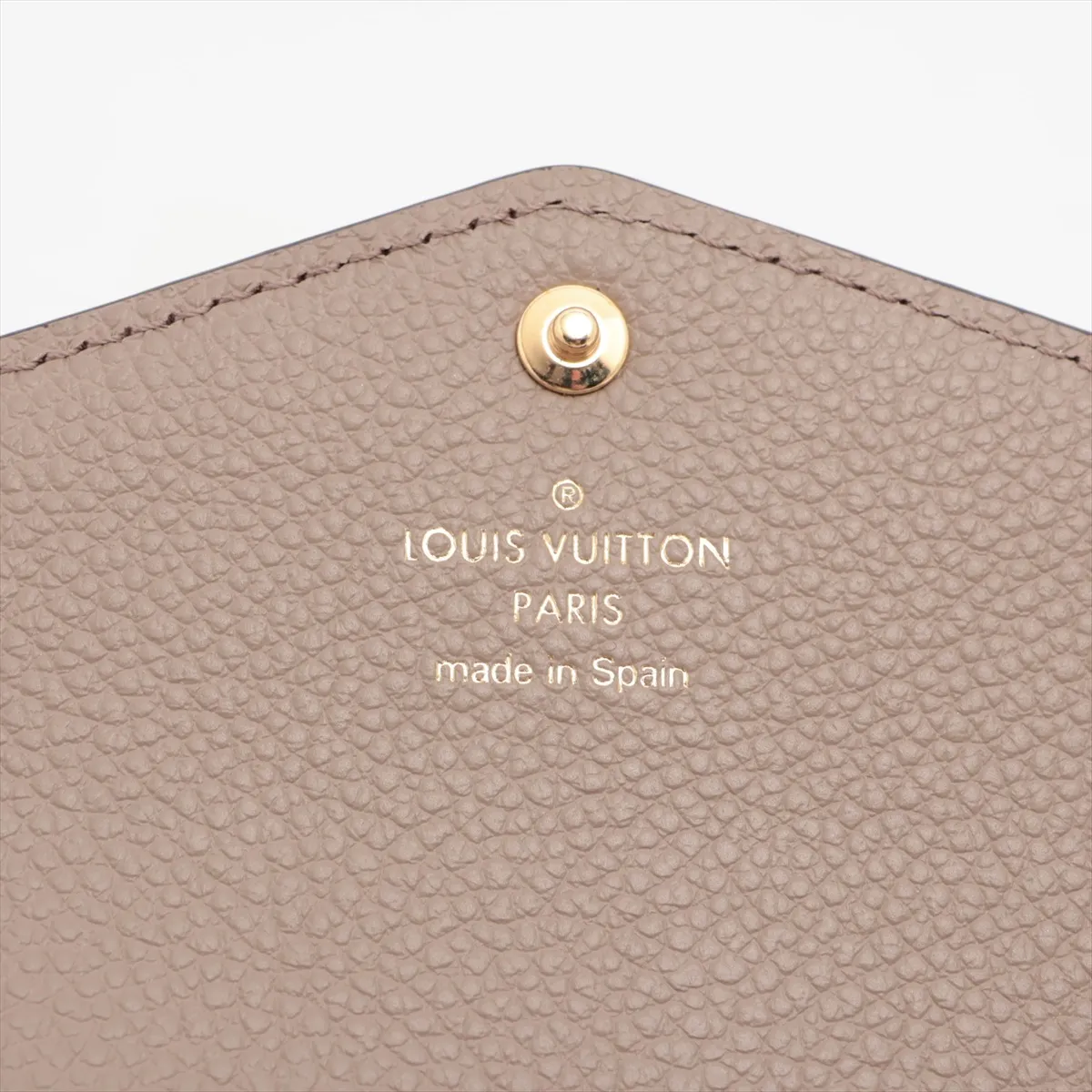 Bicolor Monogram Empreinte Portefeuille Sarah NM M81049 Tourterelle x Crème Long Wallet — view 9