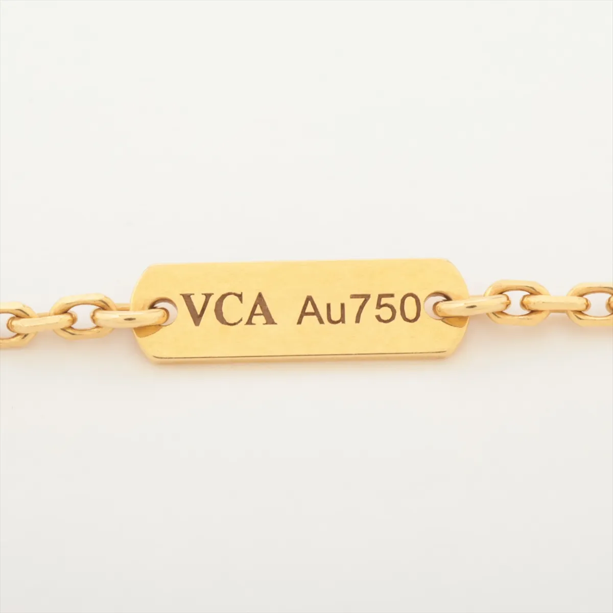 Vintage Alhambra Onyx Necklace 750(YG) 5.3g JE270103 — view 4