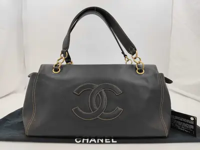TW- CC Stitch Zip Shoulder Bag (Handbag)