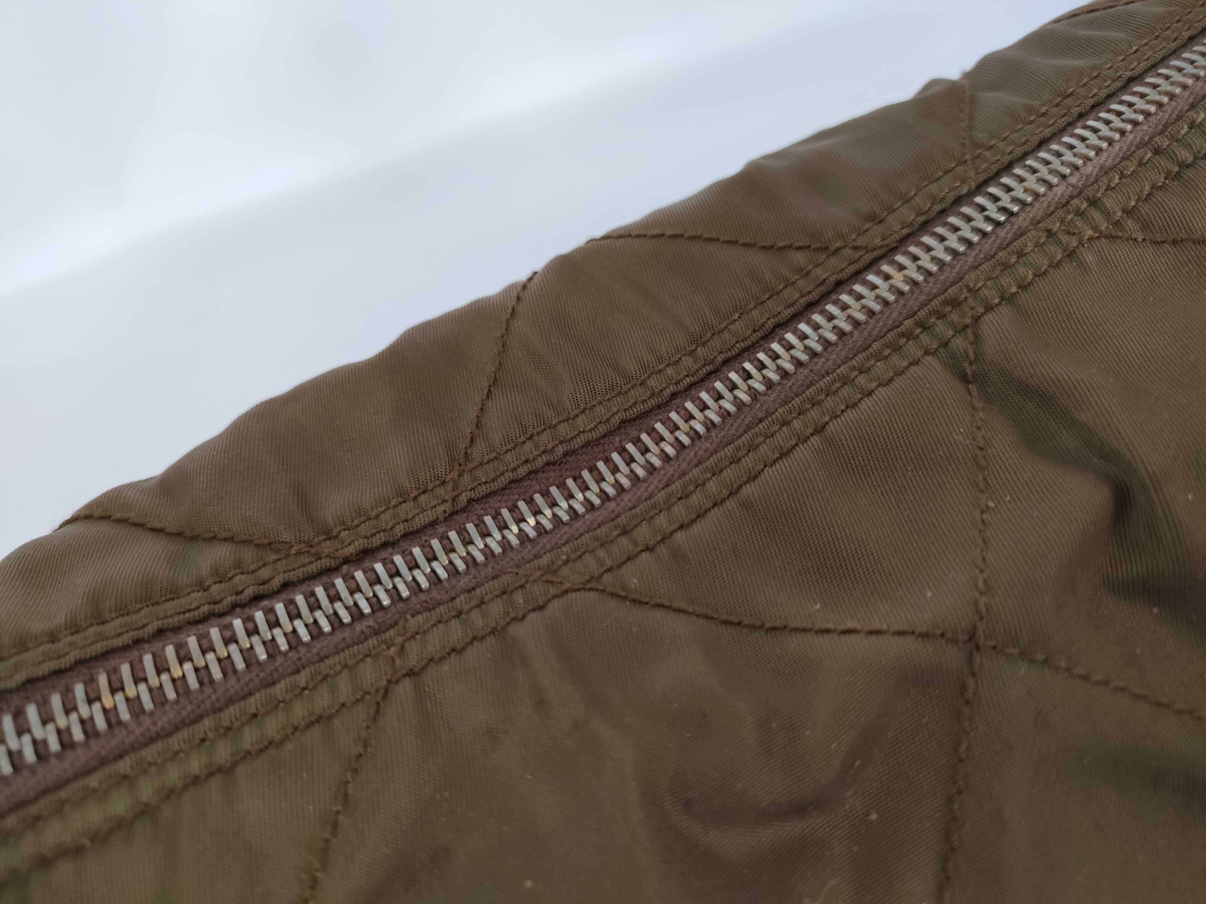Nylon Prada Quilted Chain Shoulder Bag Brown Shoulder Bag — view 8