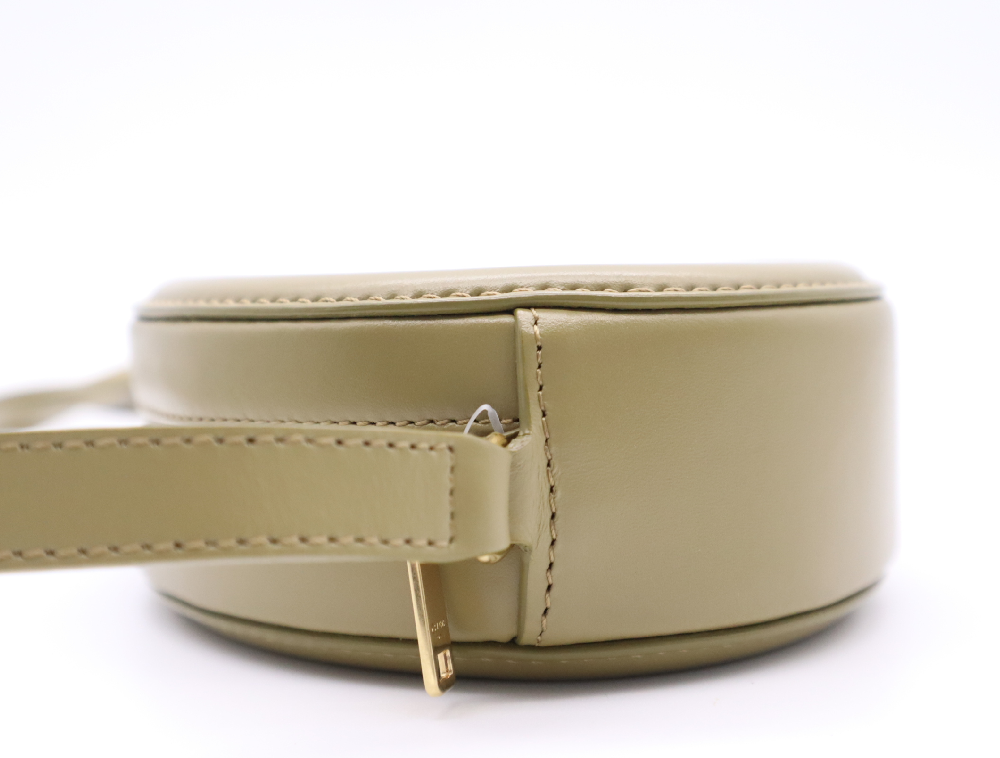 Calf Triomphe Oval Purse Cuir Khaki Shoulder Bag — view 3
