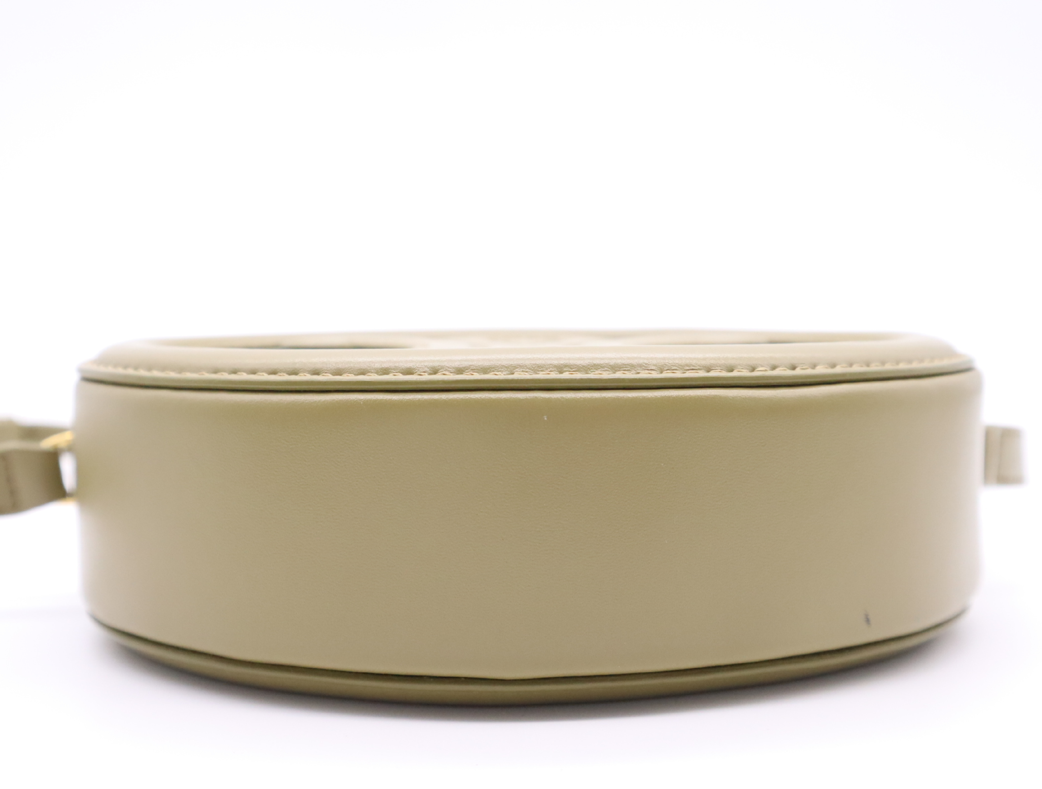 Calf Triomphe Oval Purse Cuir Khaki Shoulder Bag — view 4