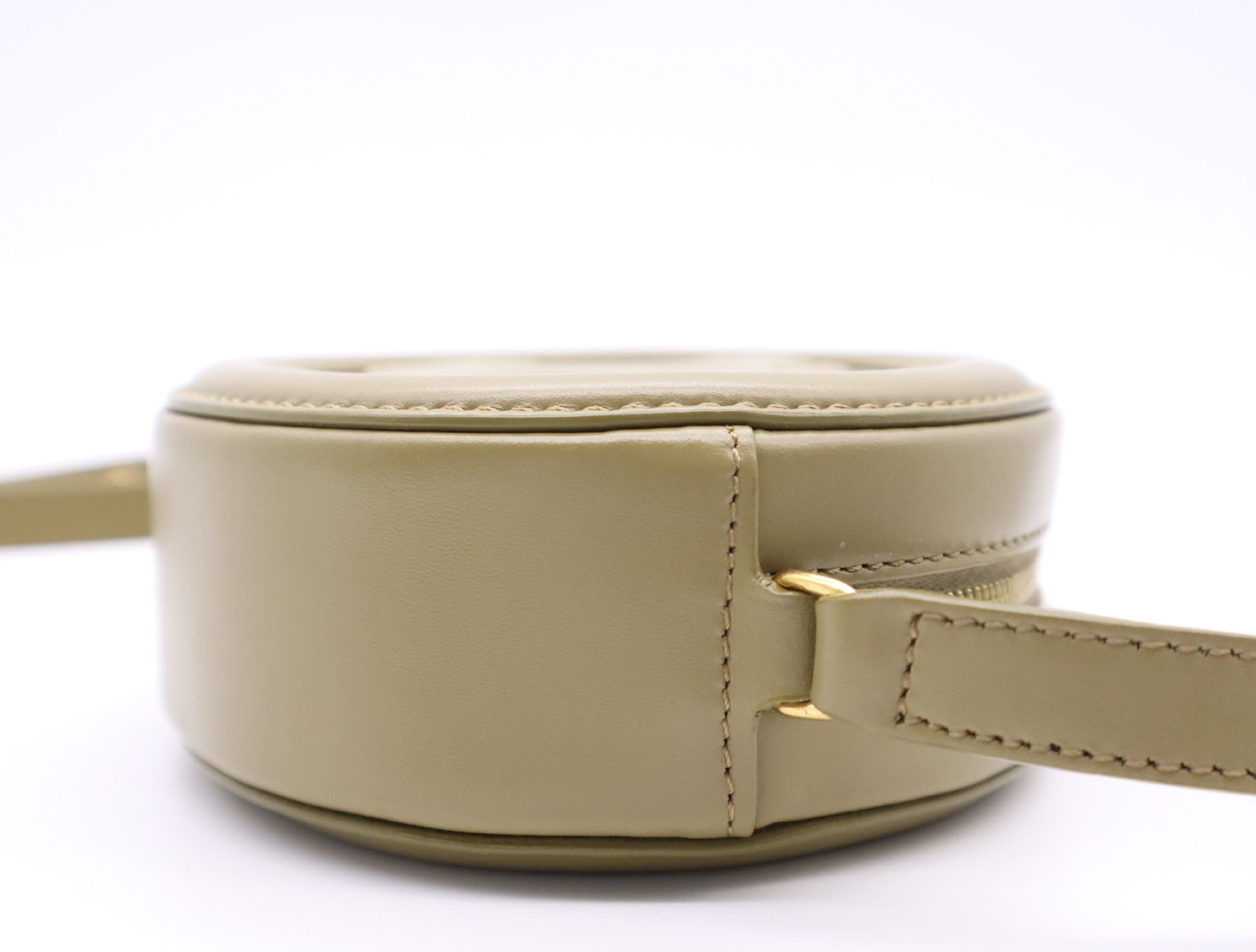 Calf Triomphe Oval Purse Cuir Khaki Shoulder Bag — view 5