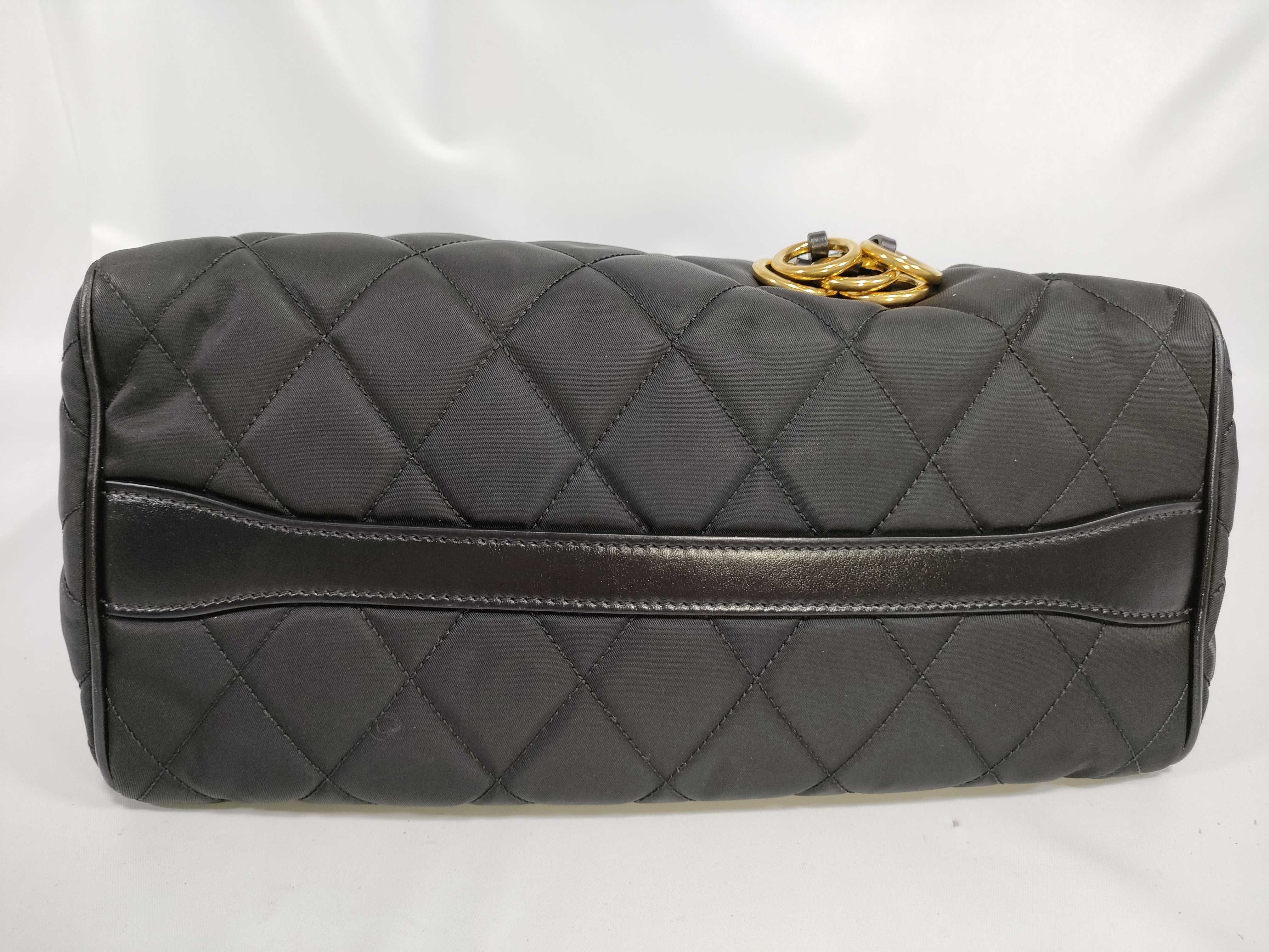 Nylon Quilted 2-Way Tote Bag (Handbag) — view 7