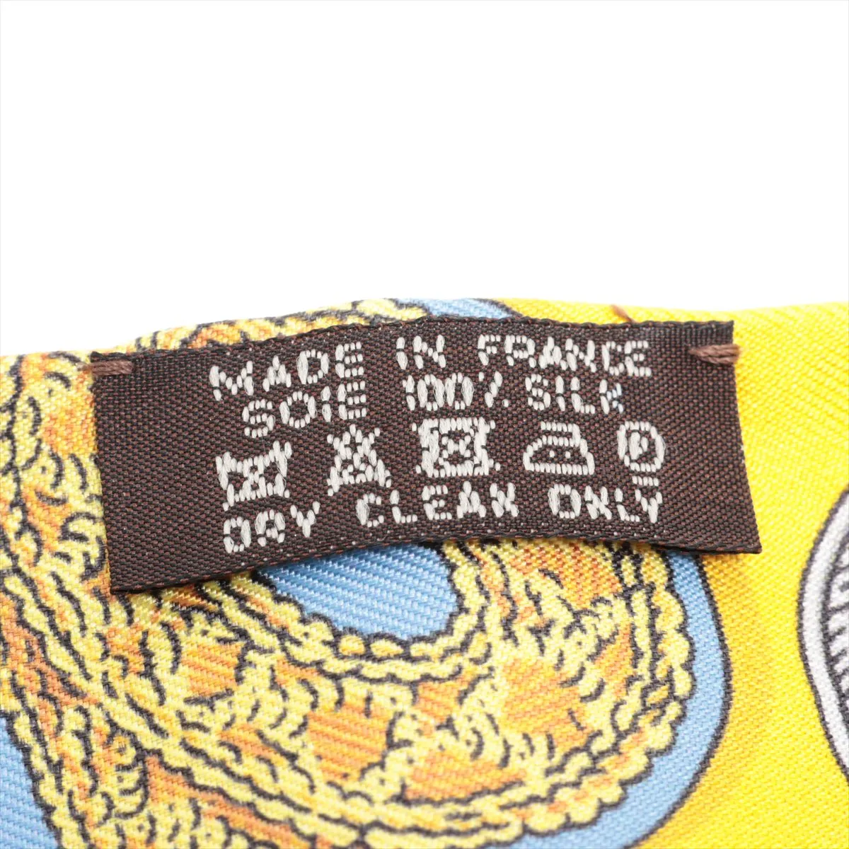 Twilly EPAULETTES Scarf Silk Yellow x Blue — view 4