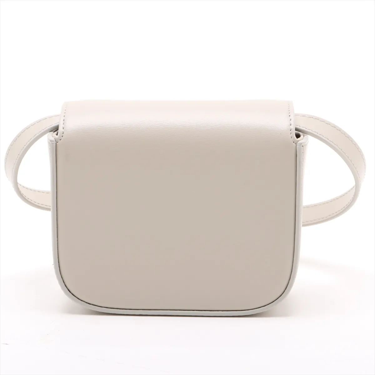 Mini Triomphe Leather Shoulder Bag Beige — view 2
