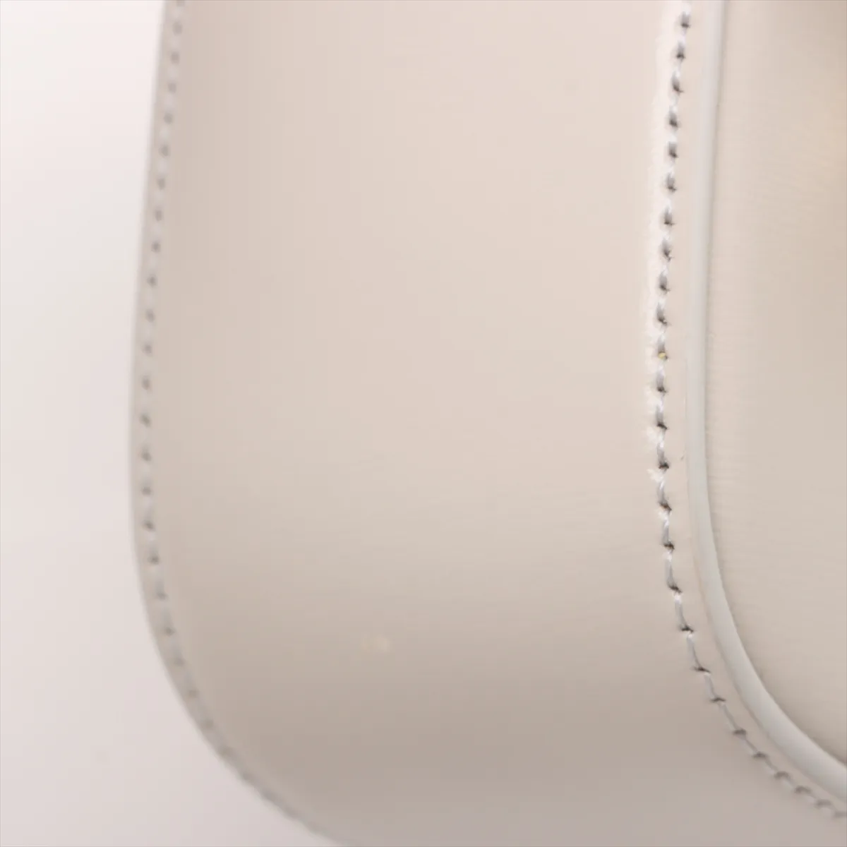 Mini Triomphe Leather Shoulder Bag Beige — view 8