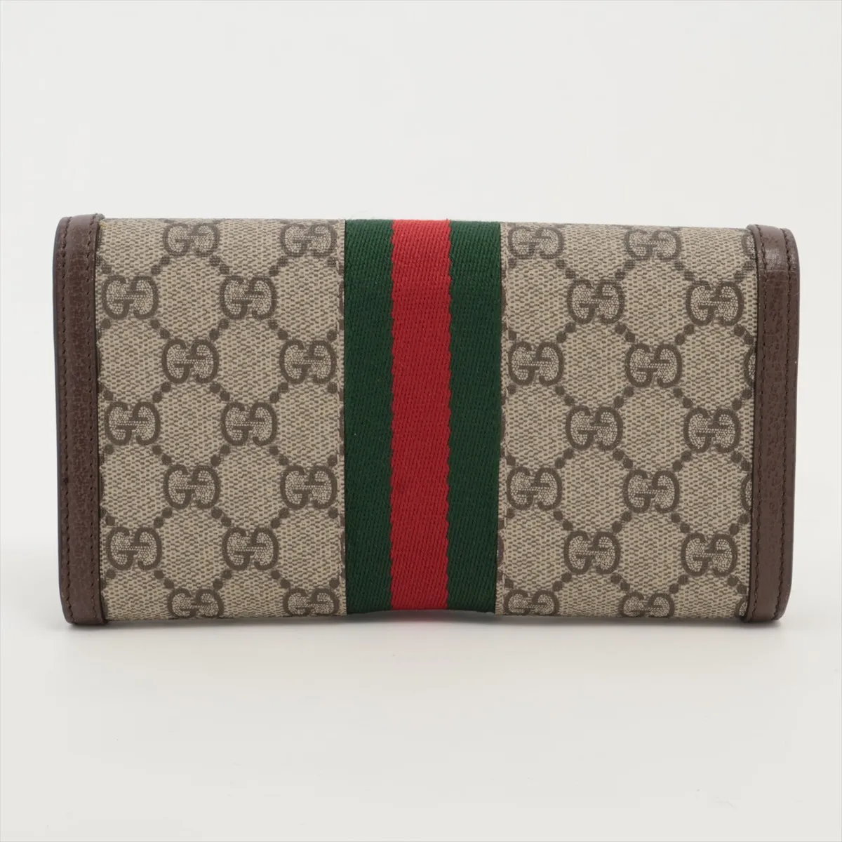 GG Supreme Ophidia 523153 PVC x Leather Long Wallet Beige — view 2