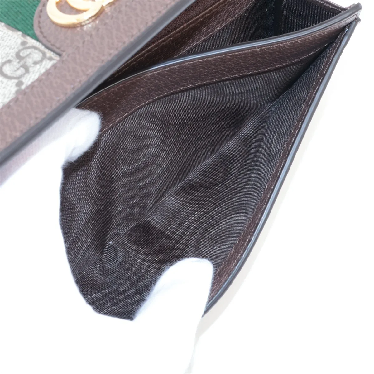 GG Supreme Ophidia 523153 PVC x Leather Long Wallet Beige — view 8
