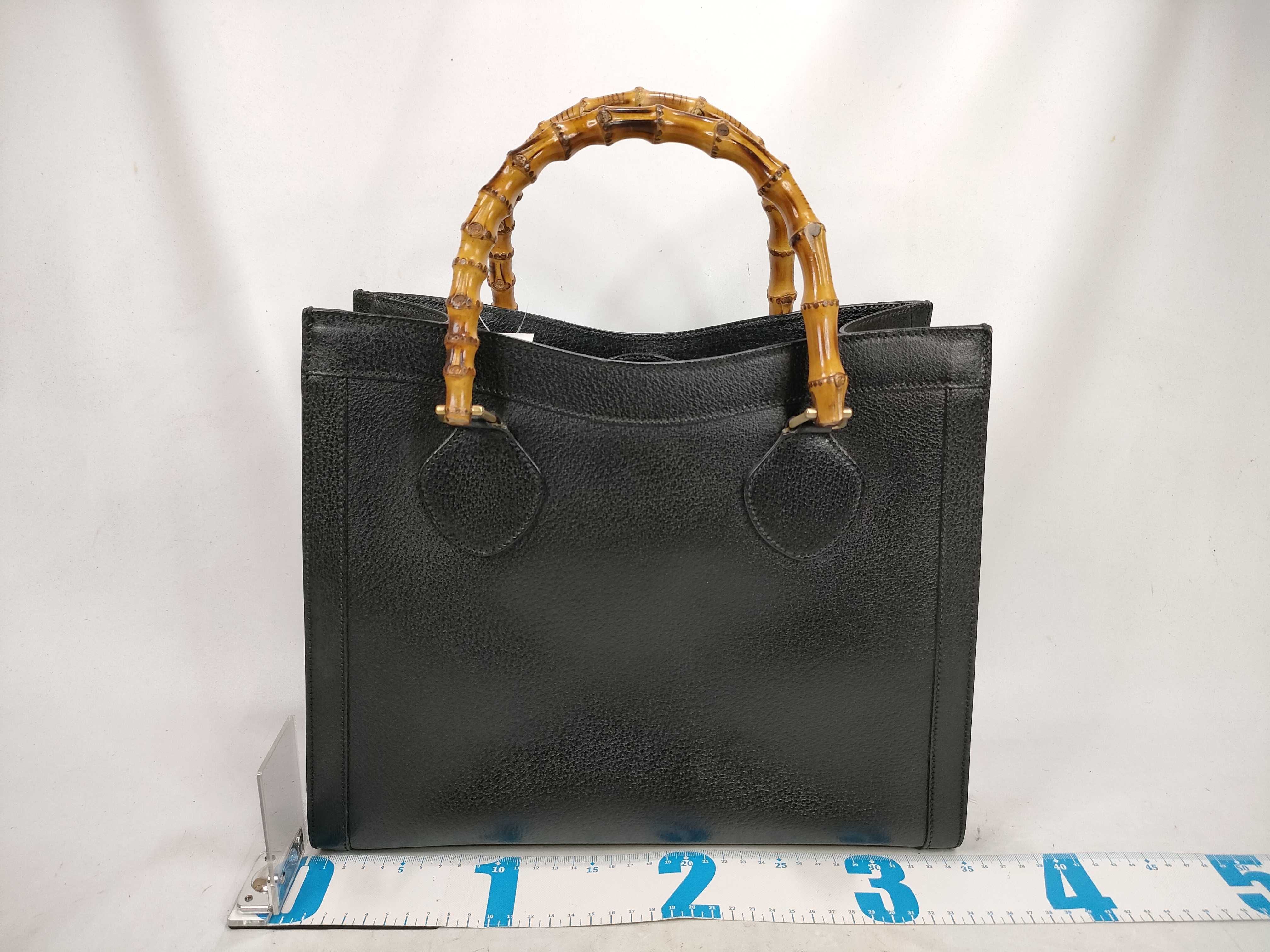 Bamboo Handbag (with some wear inside) — view 2