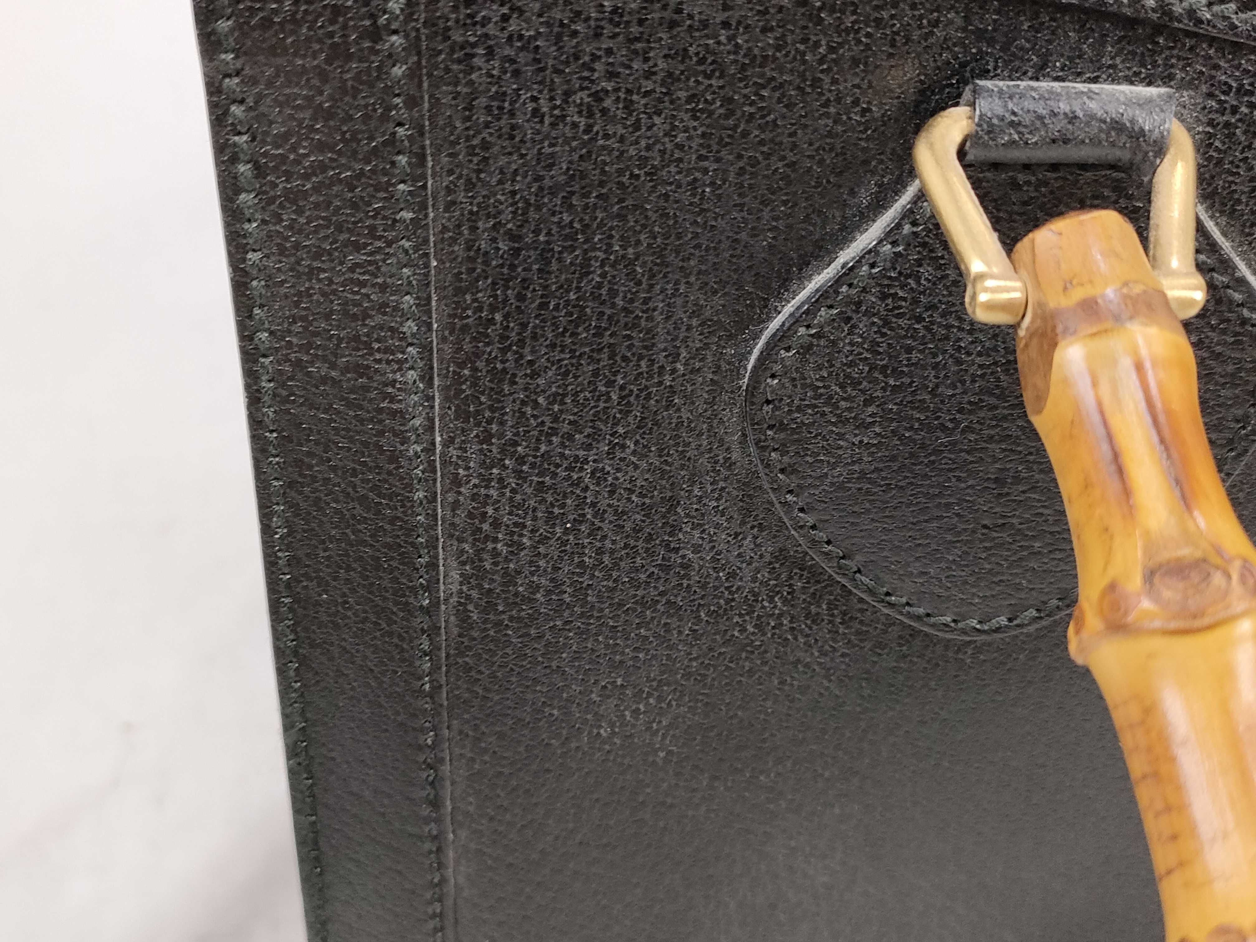 Bamboo Handbag (with some wear inside) — view 13