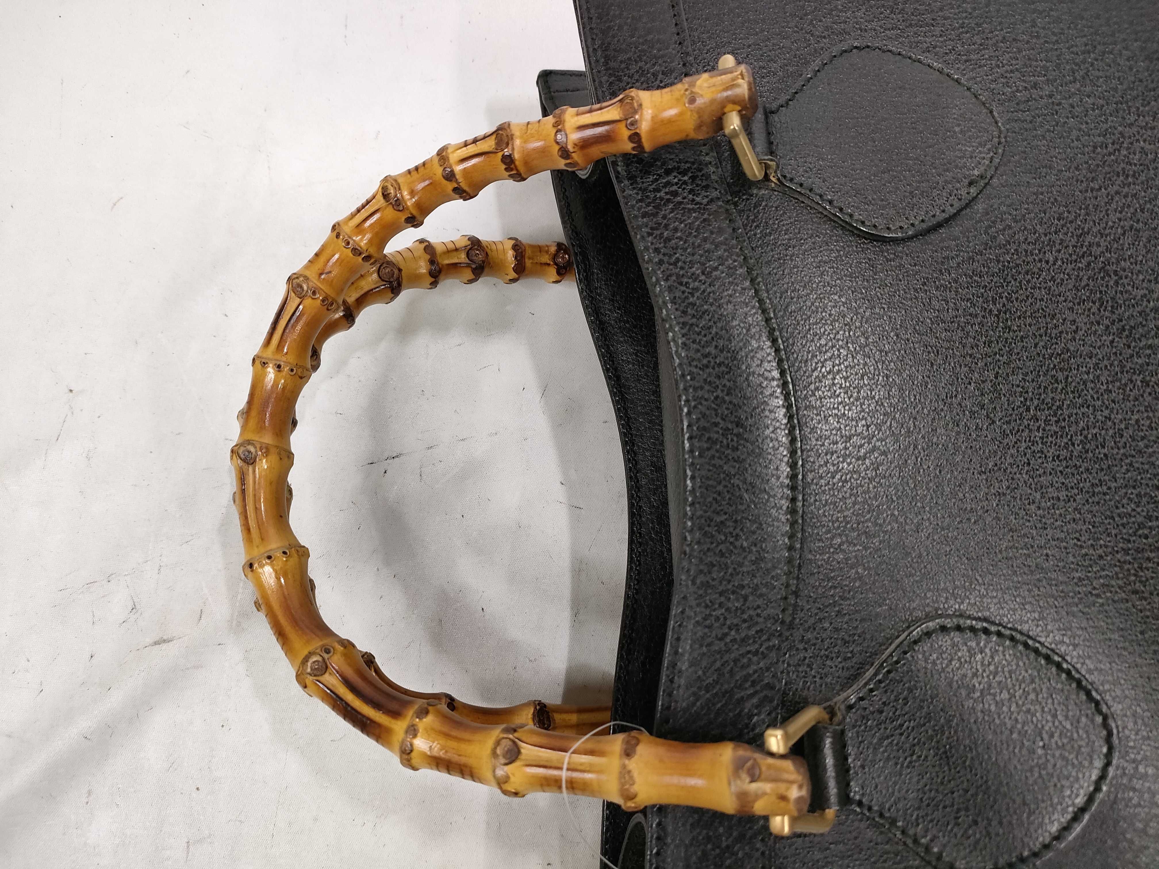 Bamboo Handbag (with some wear inside) — view 3