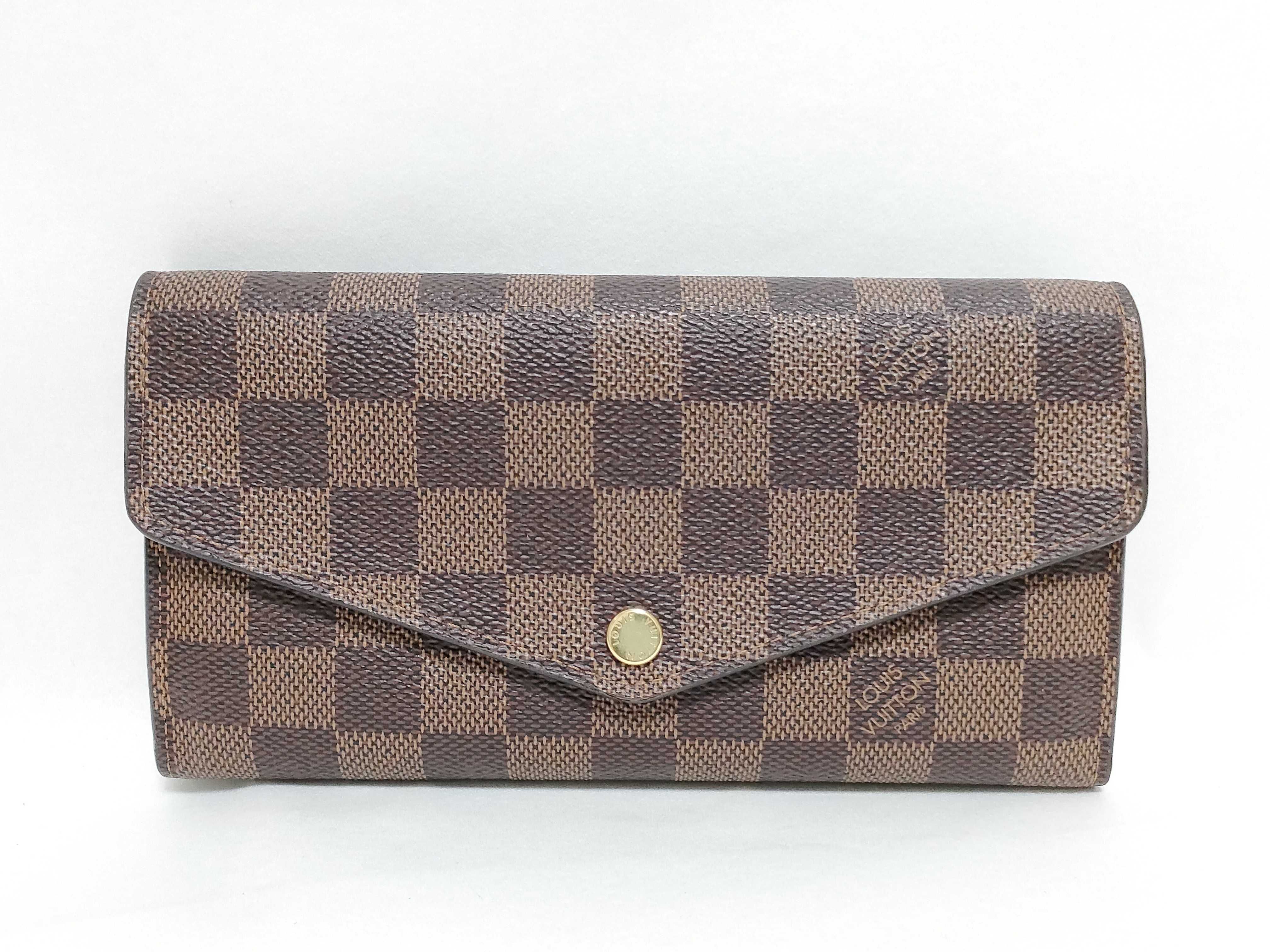 Damier N60114 Damier Portefeuille Sarah Wallet with Box and Dust Bag