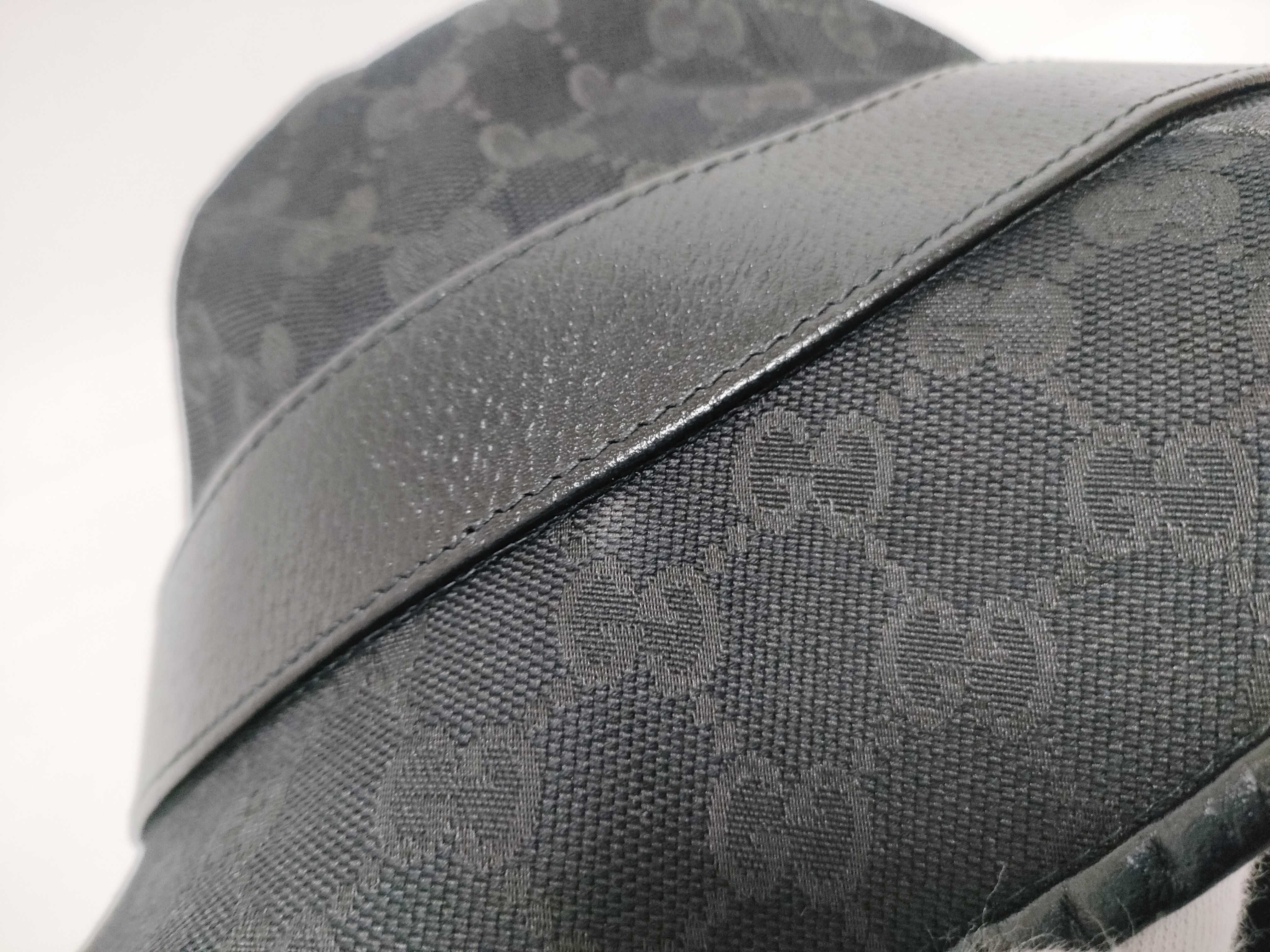 GG Canvas Bucket Hat, Black, Size S, Other Accessories — view 11