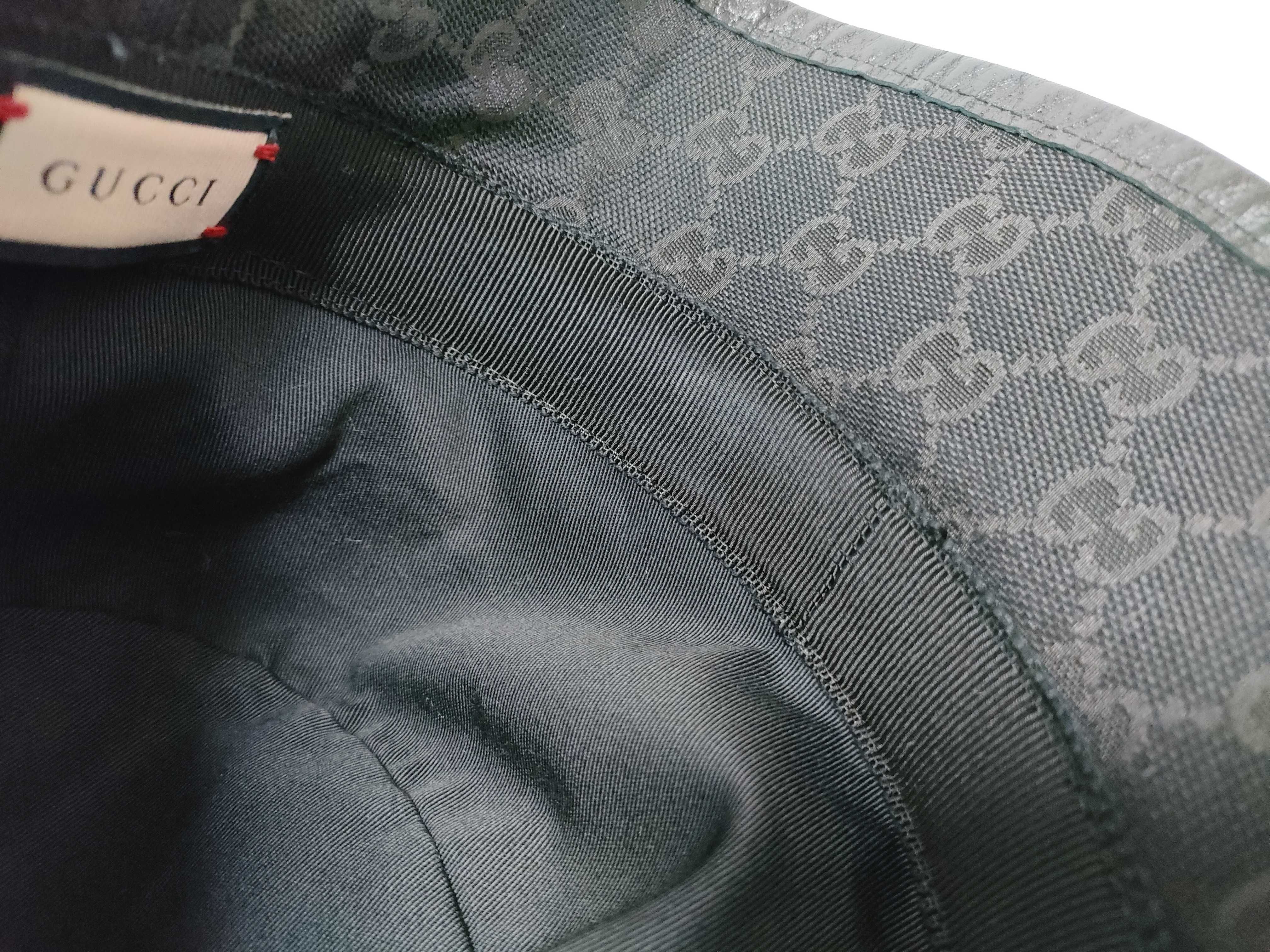 GG Canvas Bucket Hat, Black, Size S, Other Accessories — view 12