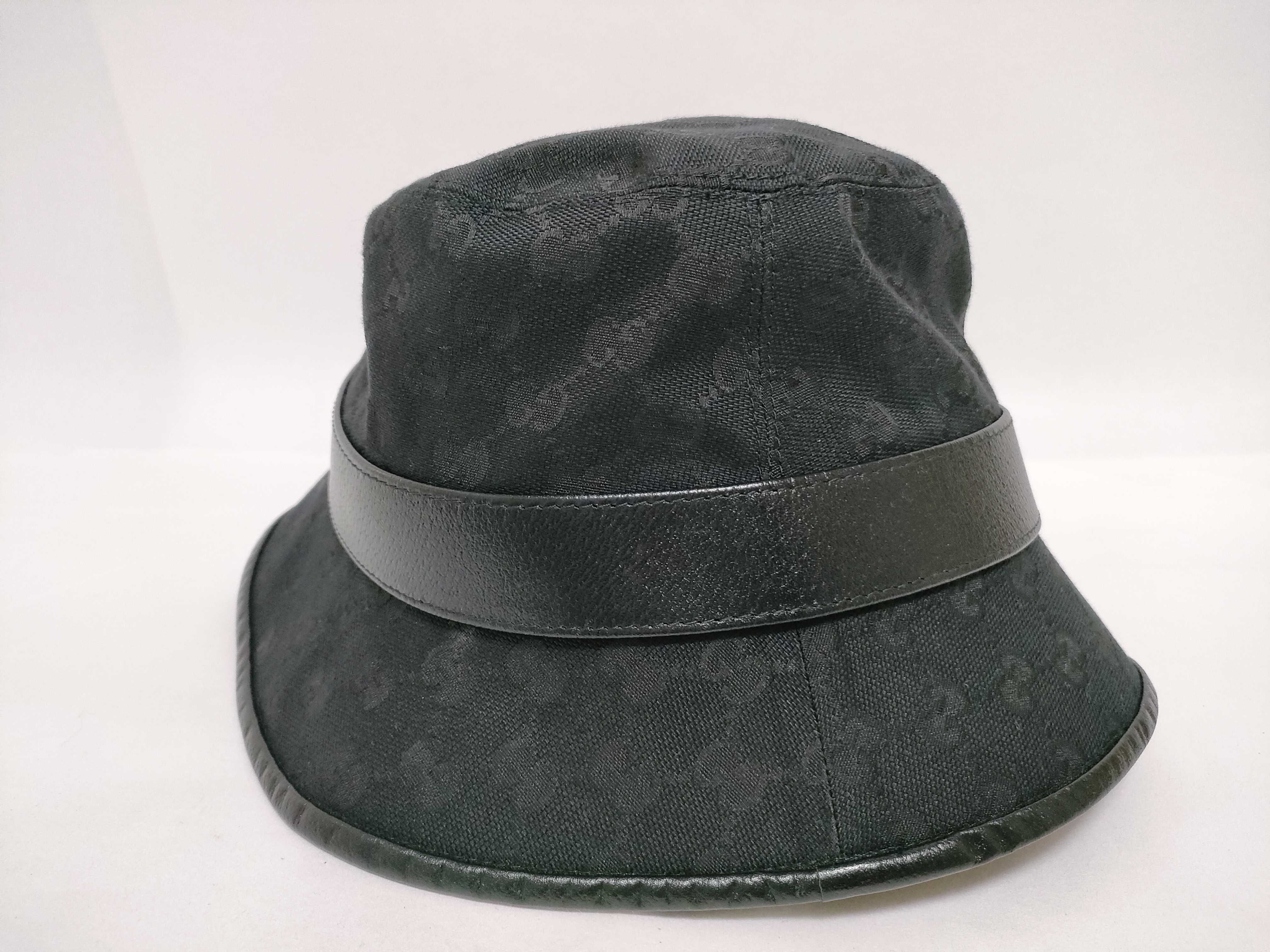 GG Canvas Bucket Hat, Black, Size S, Other Accessories — view 4