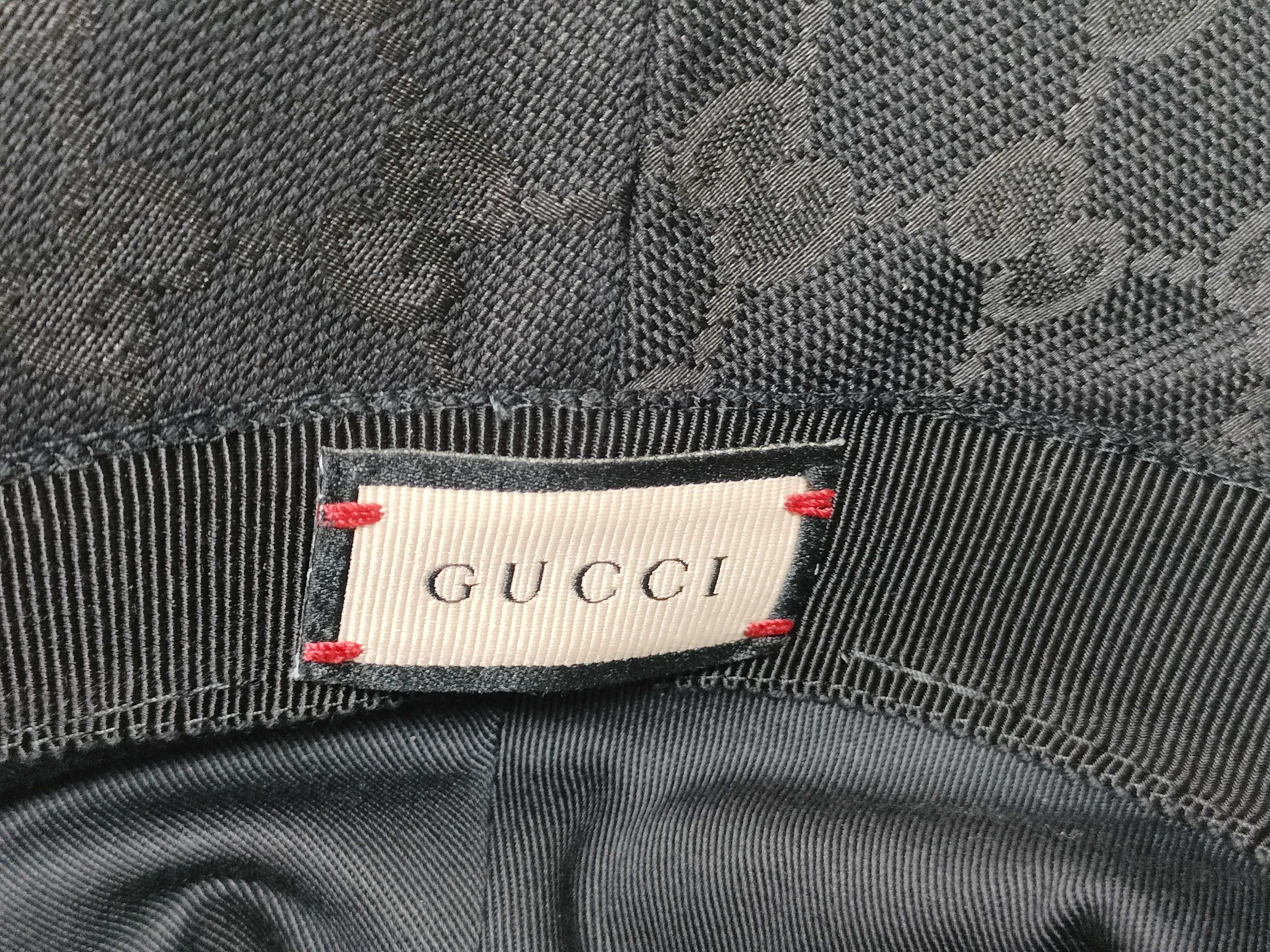 GG Canvas Bucket Hat, Black, Size S, Other Accessories — view 7