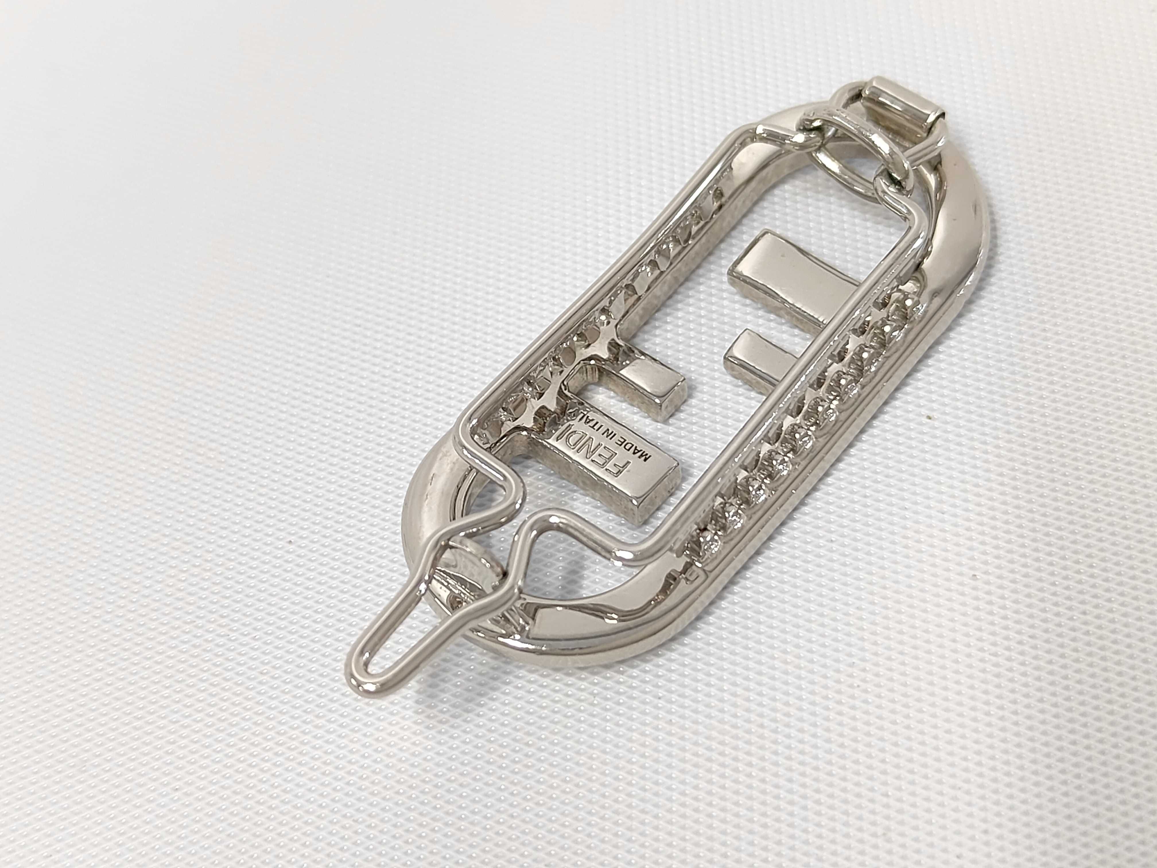 Auroch FF Logo Crystal Barrette Key Case/Keychain — view 2