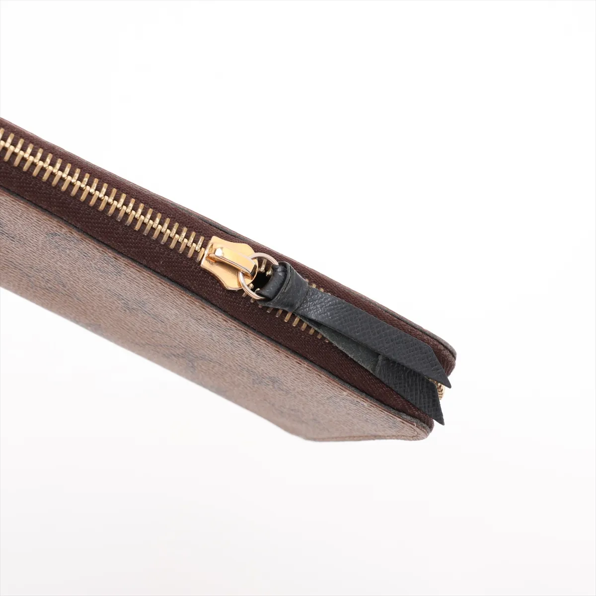 Monogram Reverse Portefeuille Clemence M82336 Brown Round Zip Wallet (RFID detected) — view 12