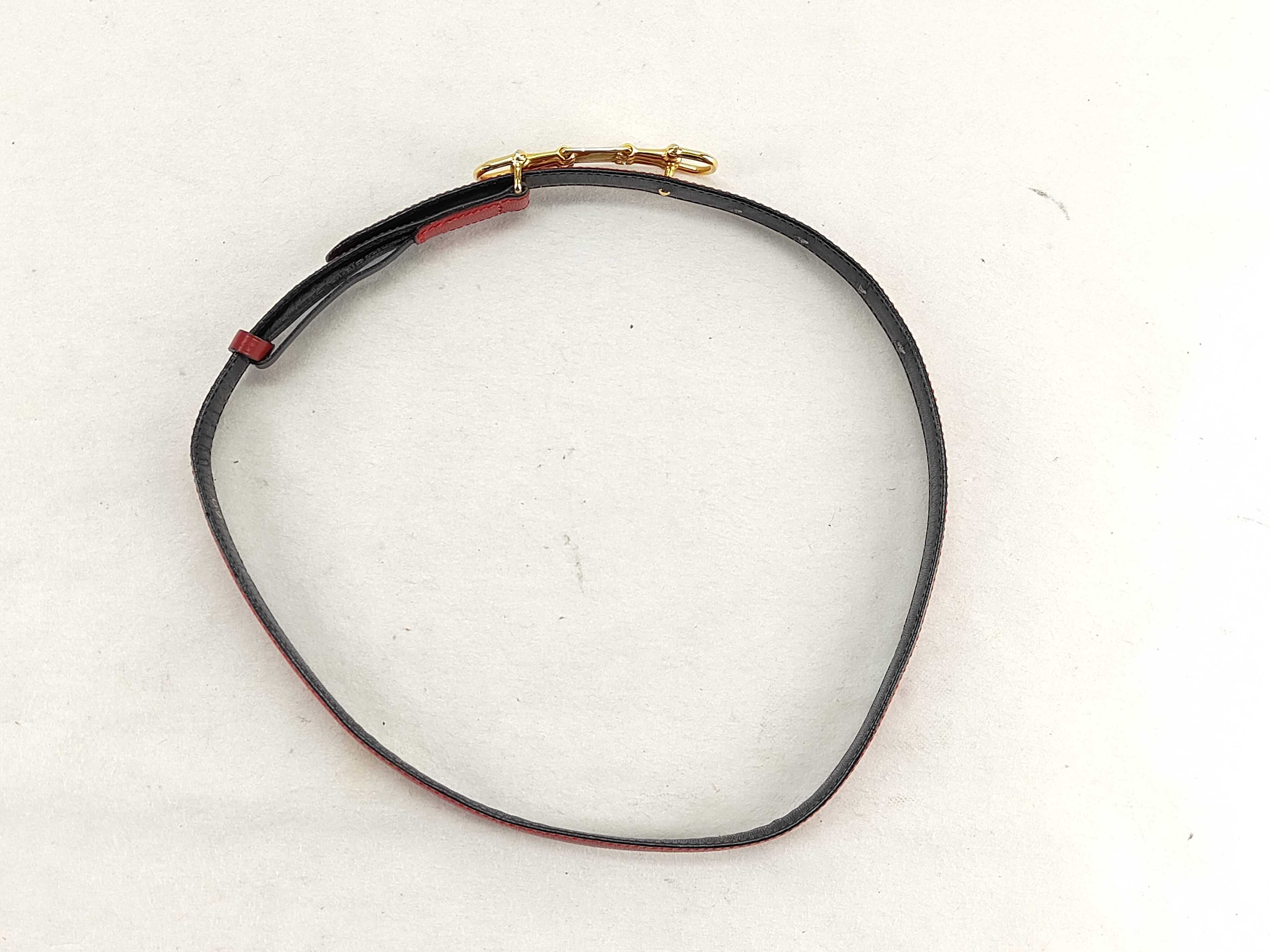 Triple Gold Buckle Leather Belt 60 Belt — view 3