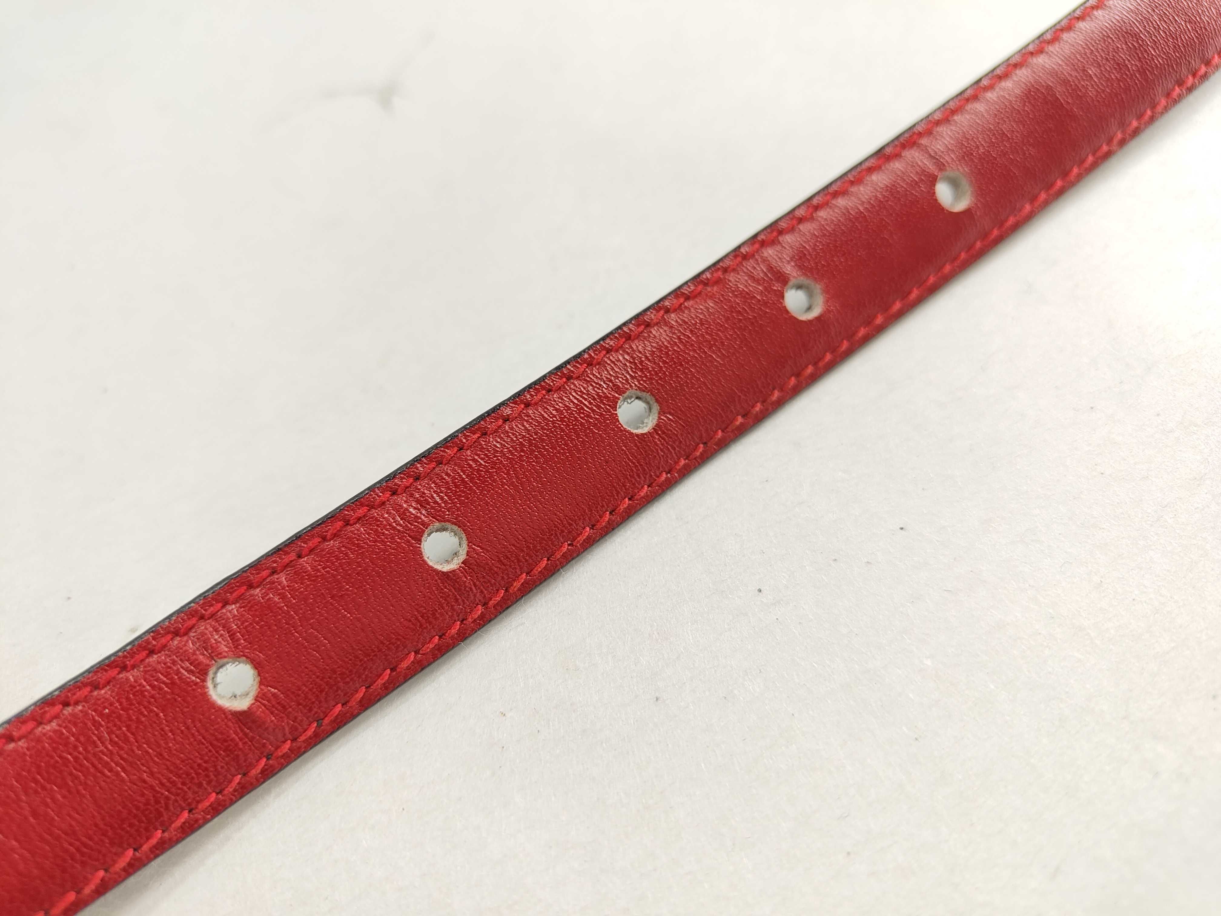 Triple Gold Buckle Leather Belt 60 Belt — view 7