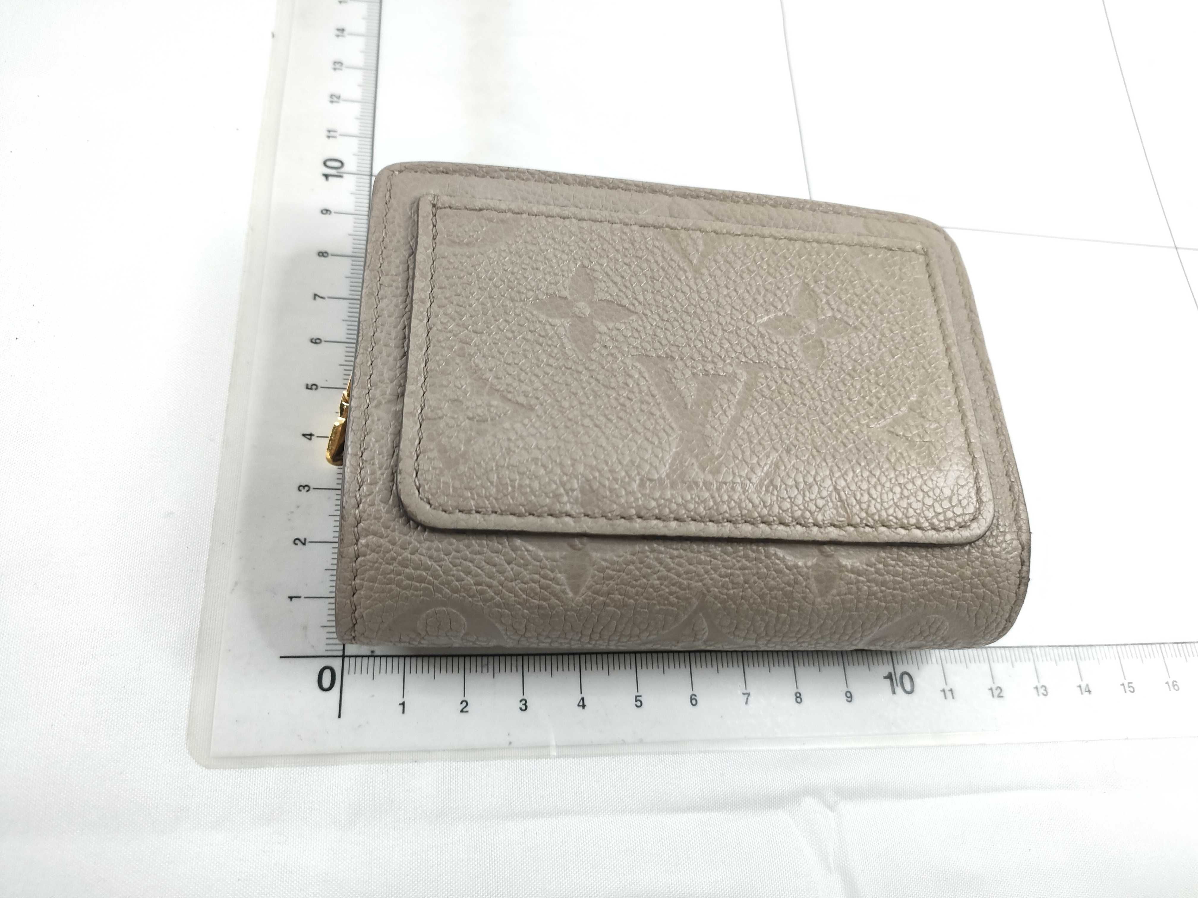 Monogram Empreinte Louis Vuitton Wallet Portefeuille Claire Beige Wallet — view 2