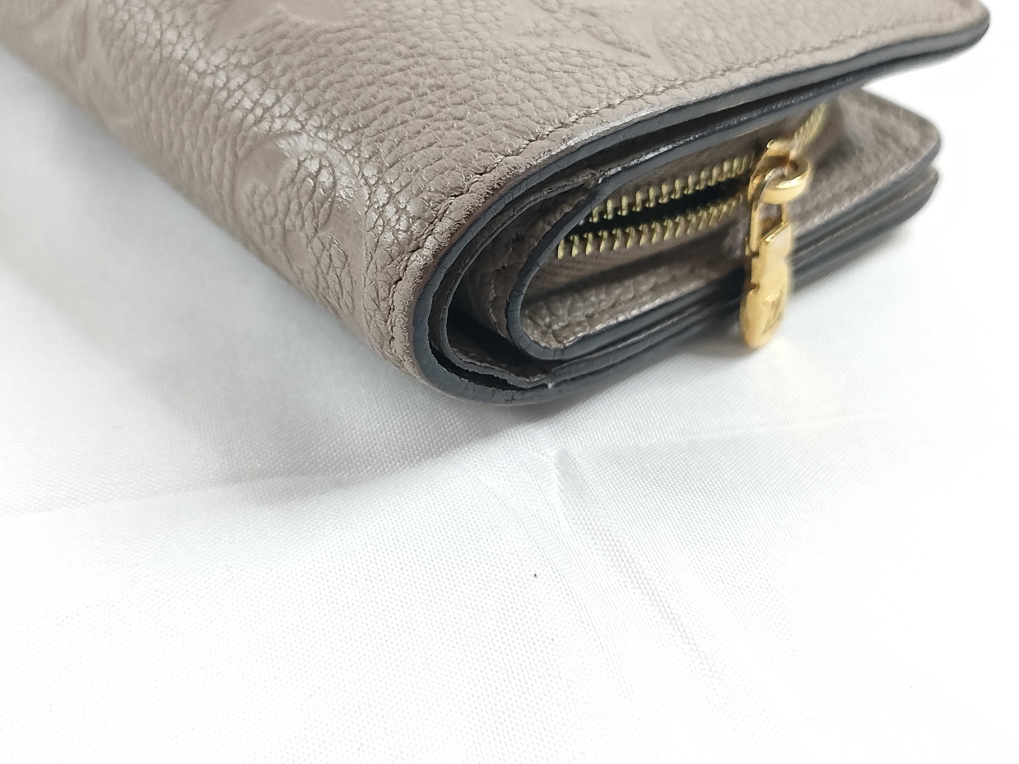 Monogram Empreinte Louis Vuitton Wallet Portefeuille Claire Beige Wallet — view 4