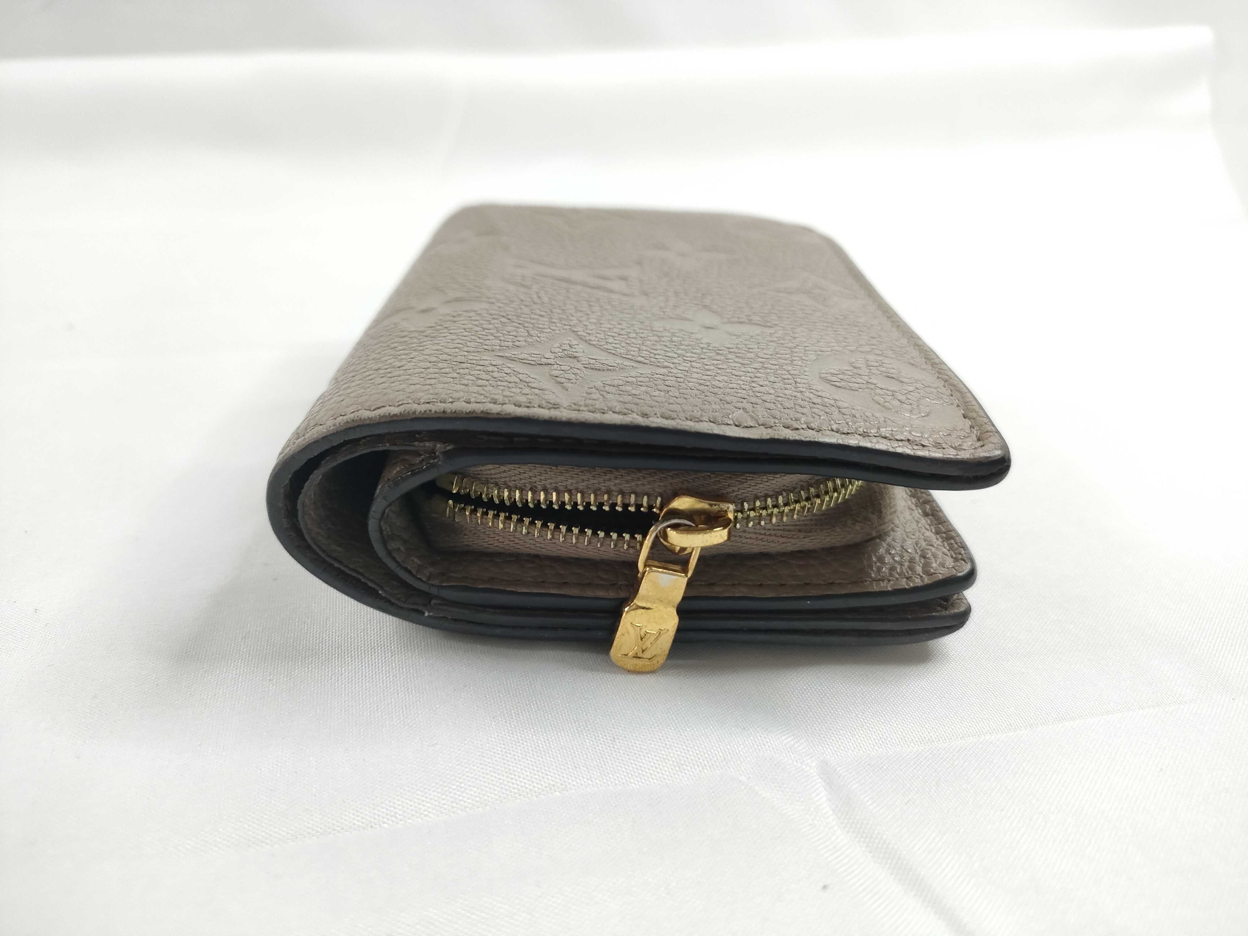 Monogram Empreinte Louis Vuitton Wallet Portefeuille Claire Beige Wallet — view 5