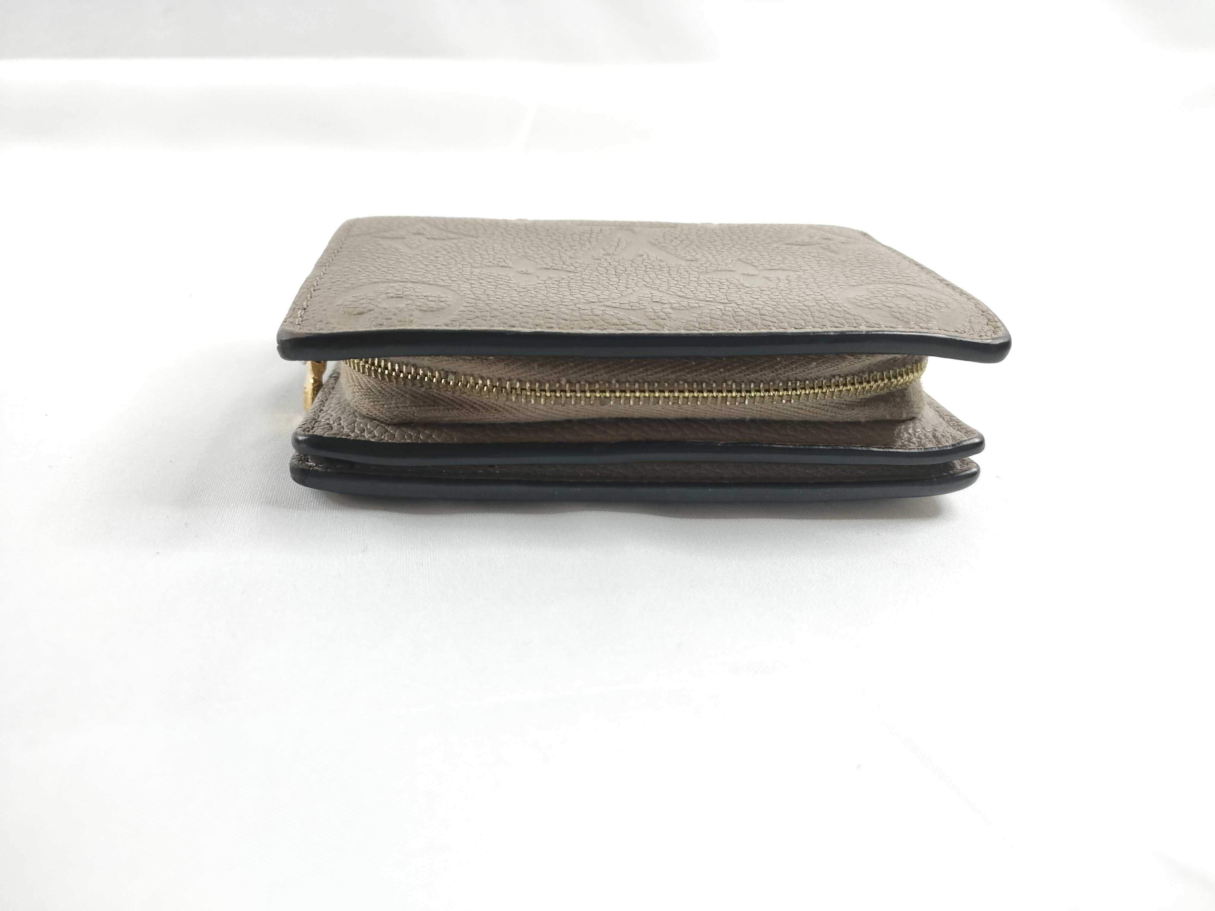 Monogram Empreinte Louis Vuitton Wallet Portefeuille Claire Beige Wallet — view 6