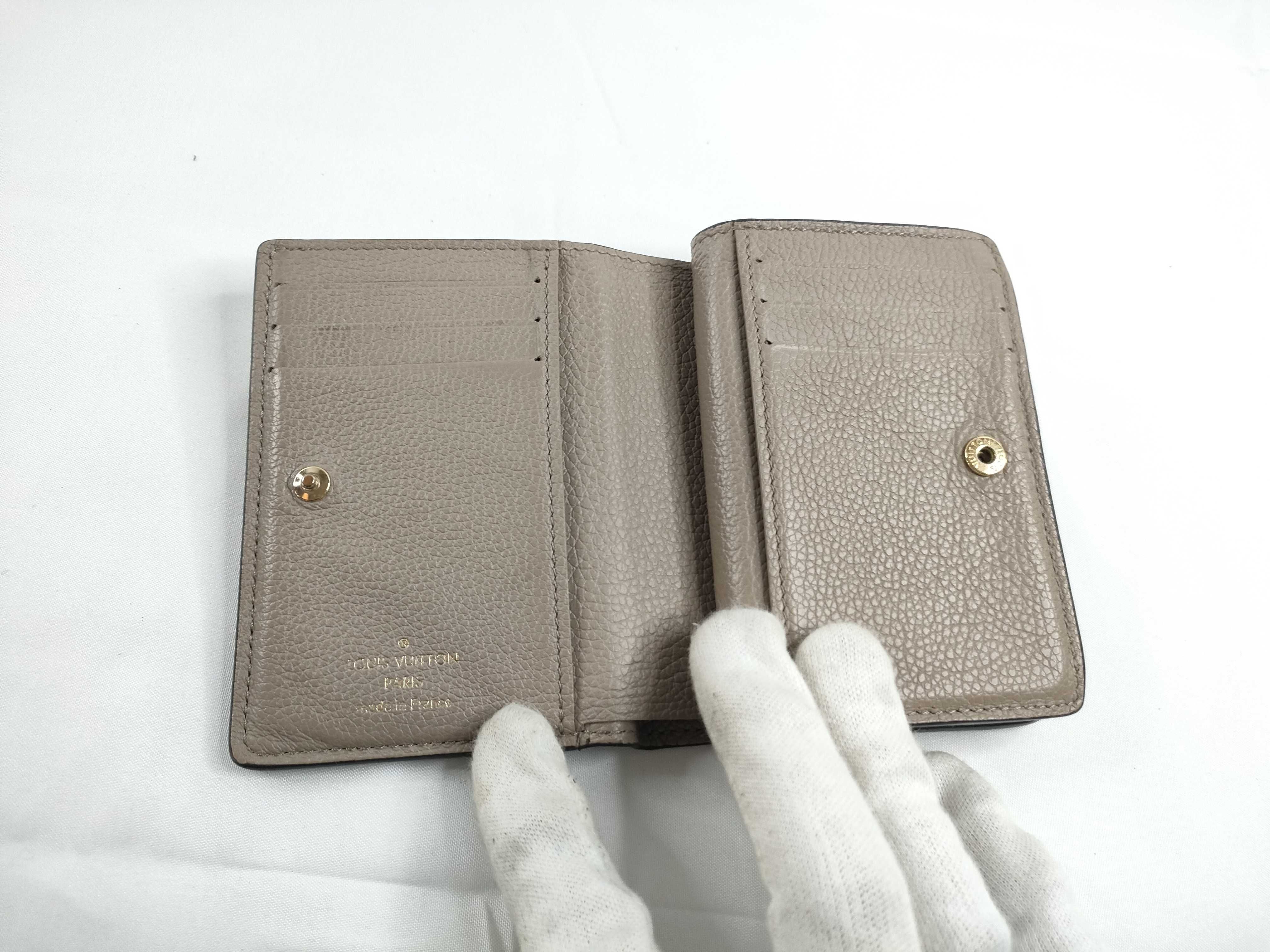 Monogram Empreinte Louis Vuitton Wallet Portefeuille Claire Beige Wallet — view 8