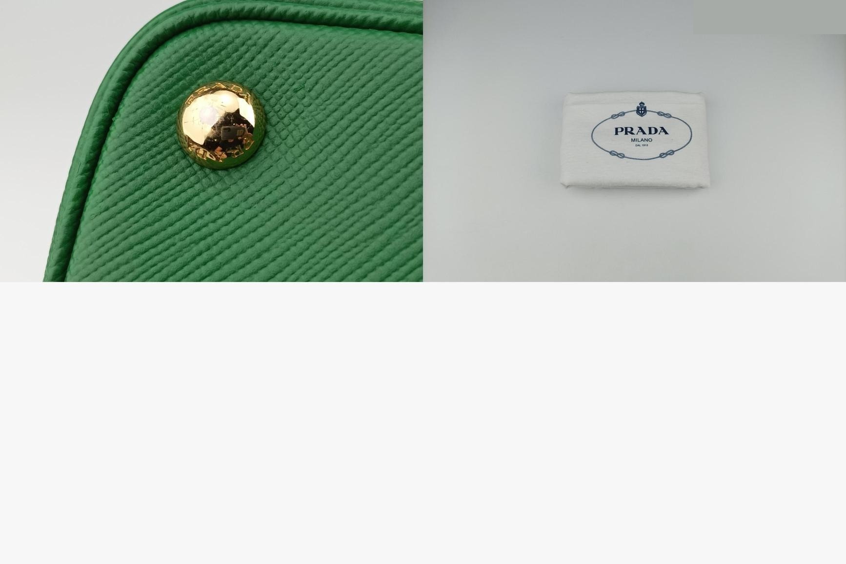 Double Cuir Saffiano Leather Green — view 11