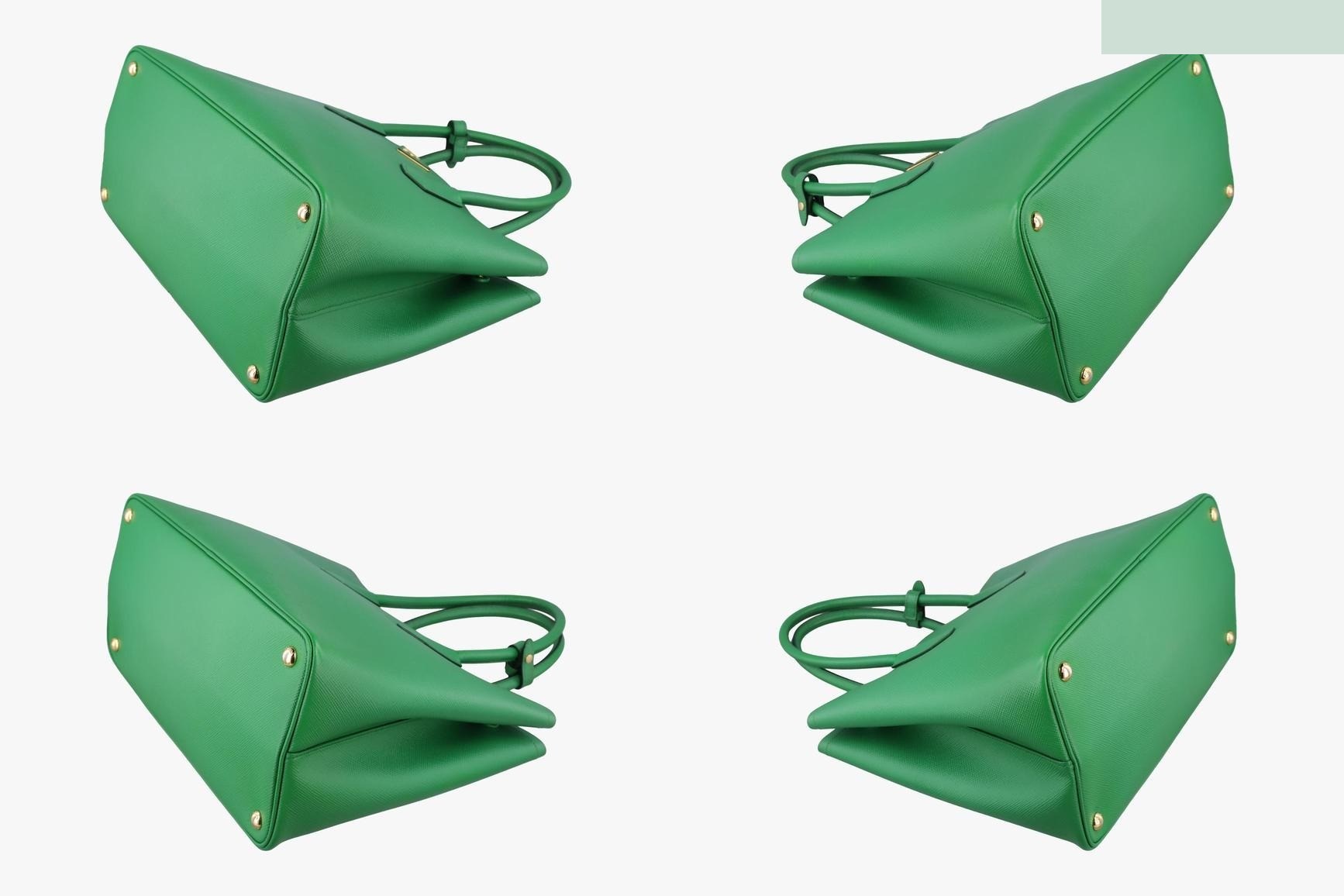 Double Cuir Saffiano Leather Green — view 4