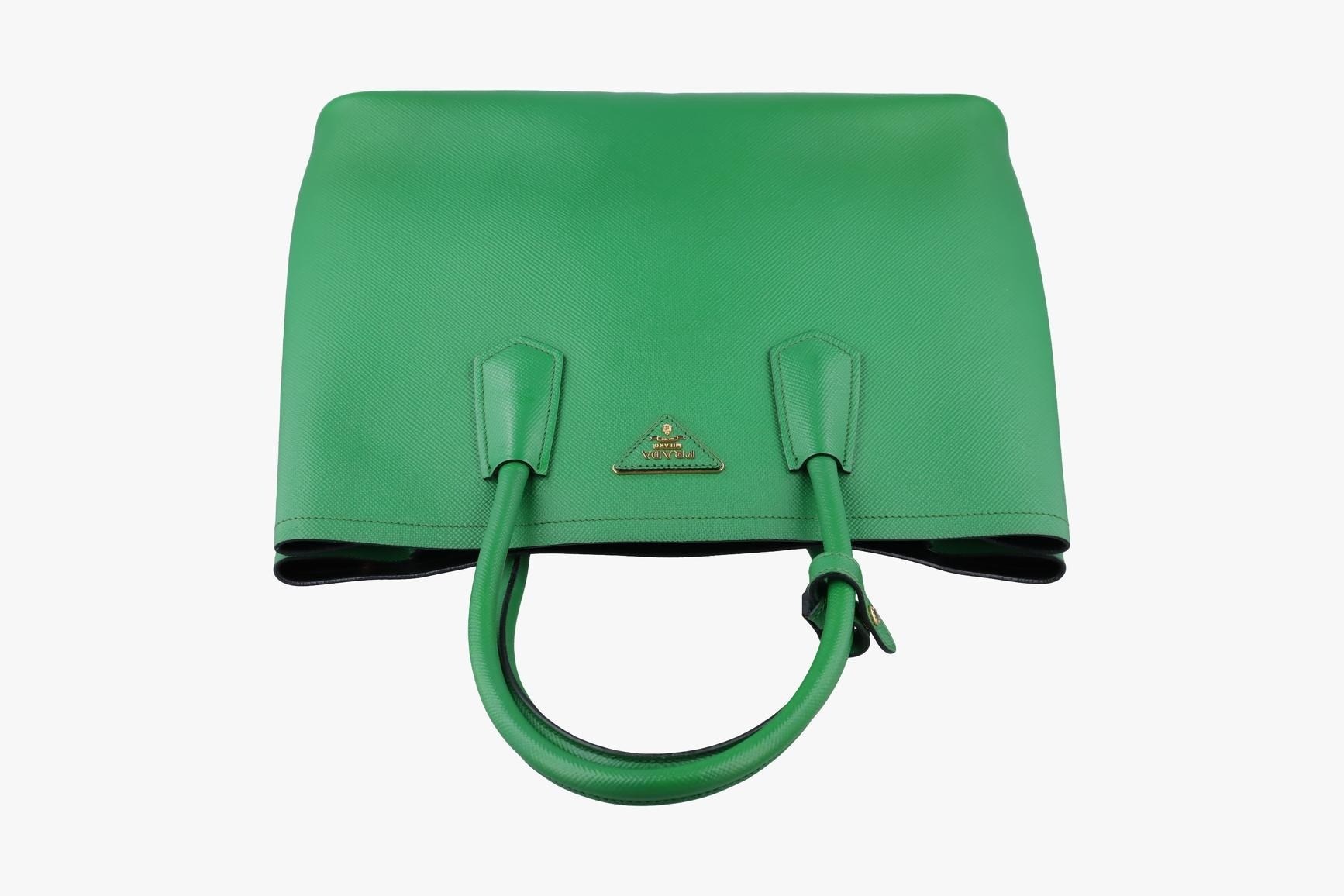 Double Cuir Saffiano Leather Green — view 5