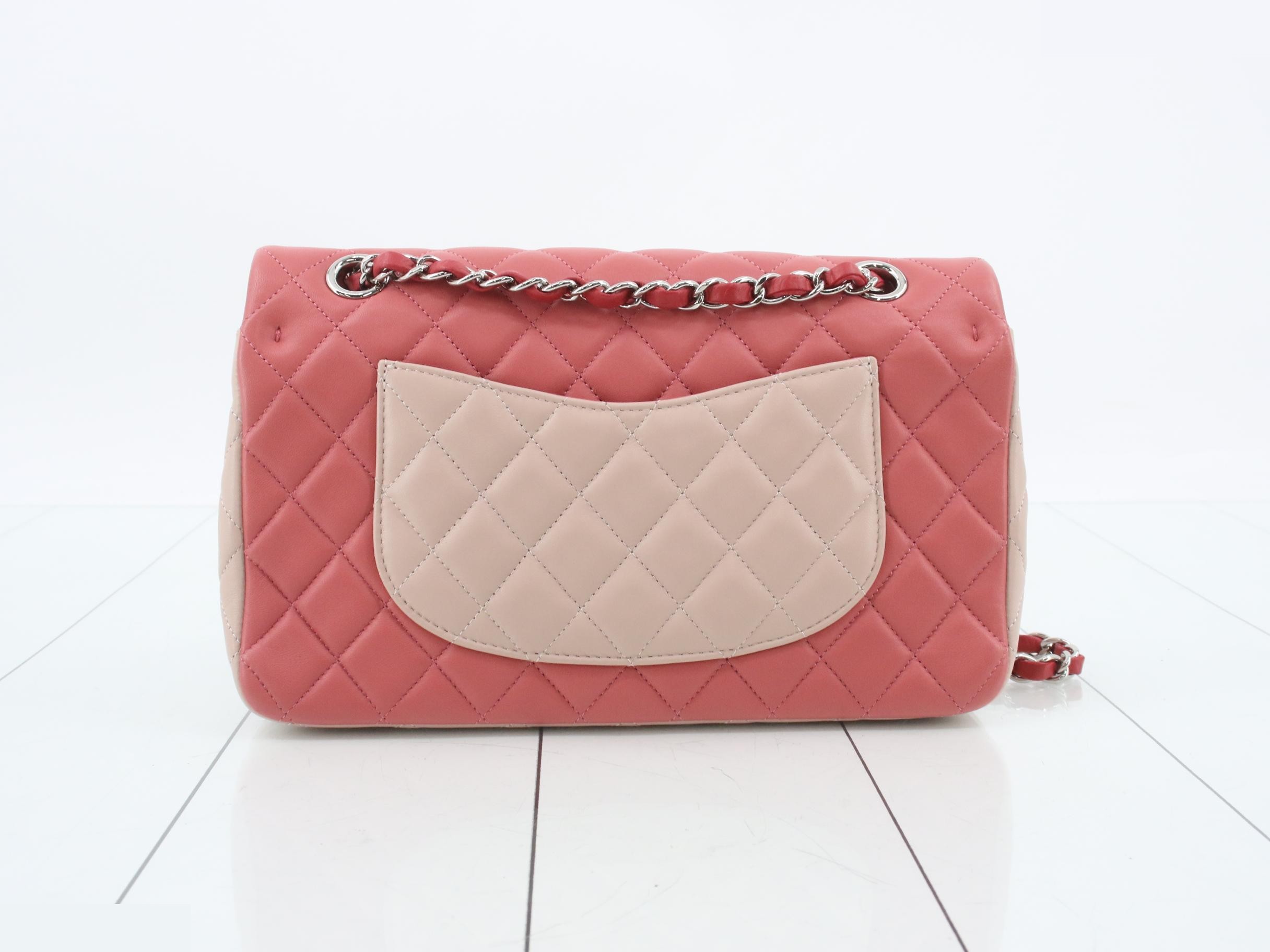 Matelassé Lambskin Double Chain Shoulder Bag — view 2