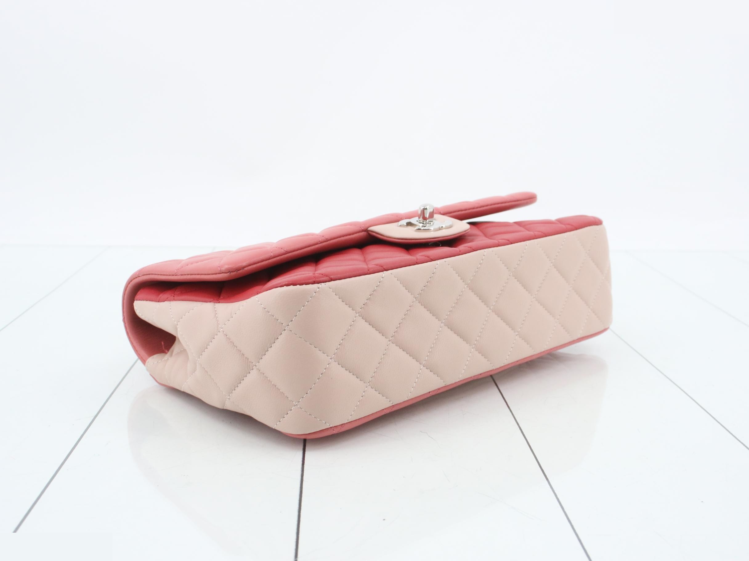 Matelassé Lambskin Double Chain Shoulder Bag — view 5