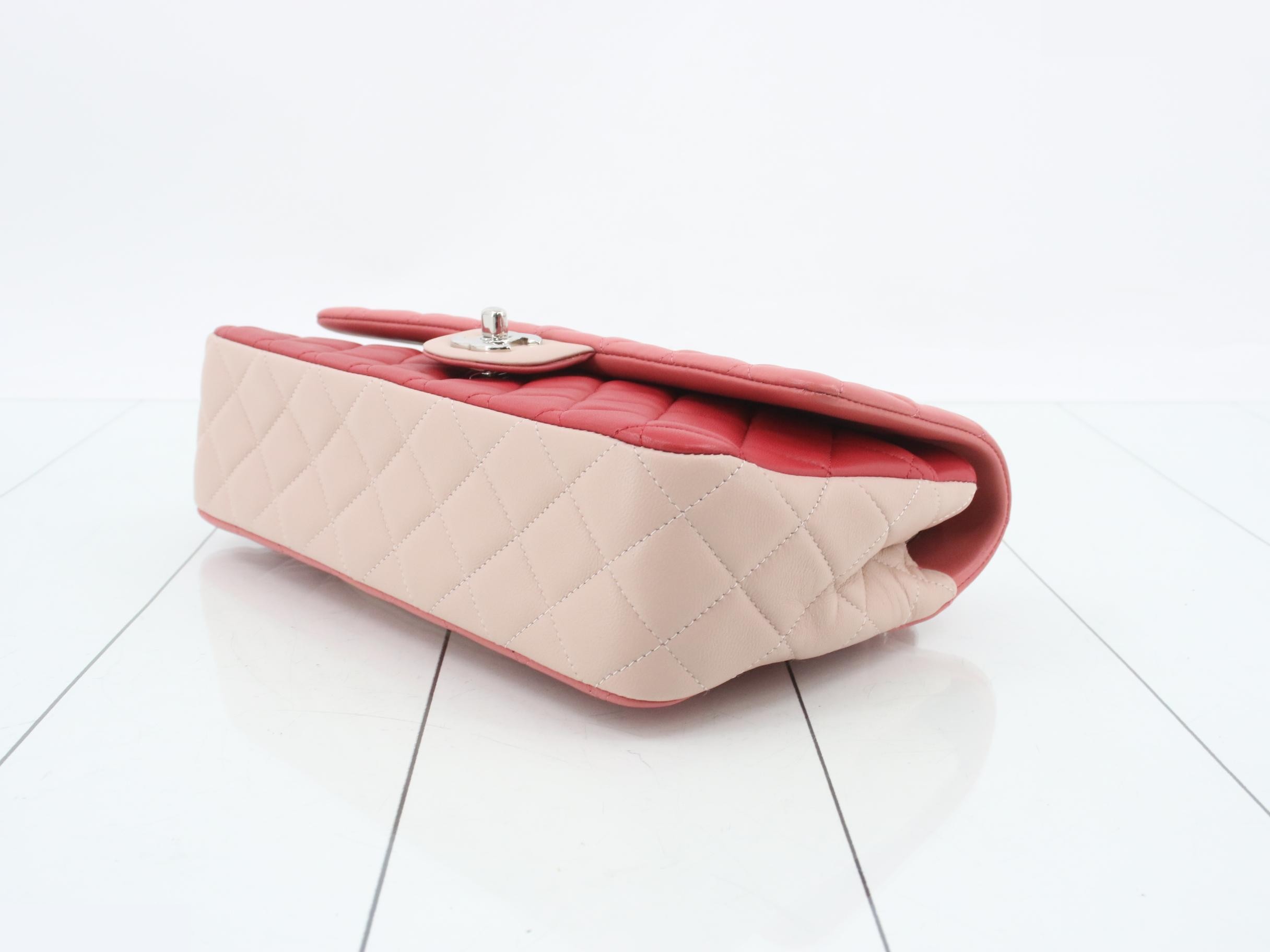 Matelassé Lambskin Double Chain Shoulder Bag — view 6