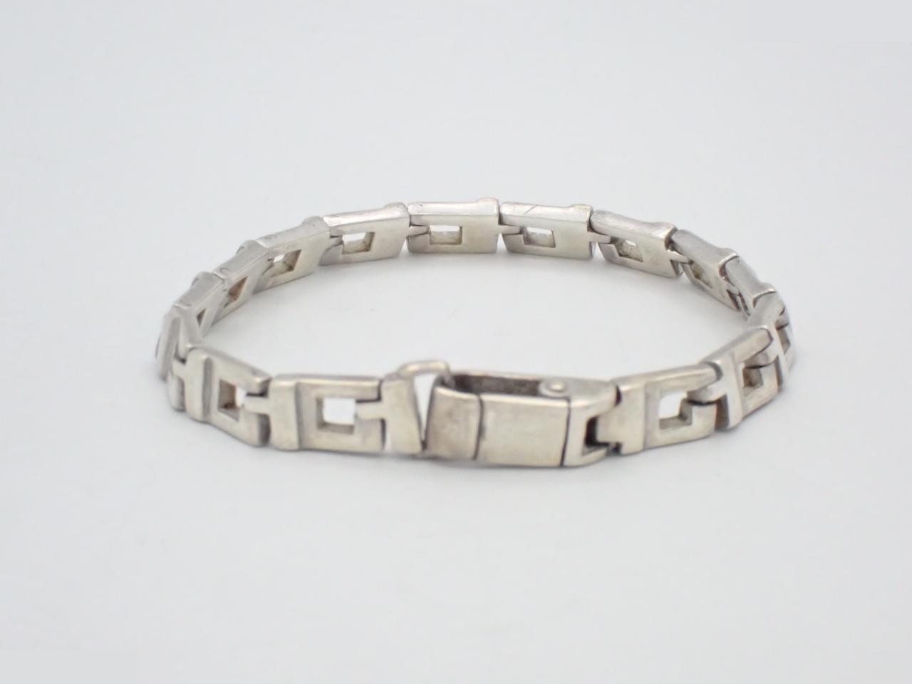 Bracelet, G-shape, 925 sterling silver, 22.5g, wrist size approximately 17cm — view 2