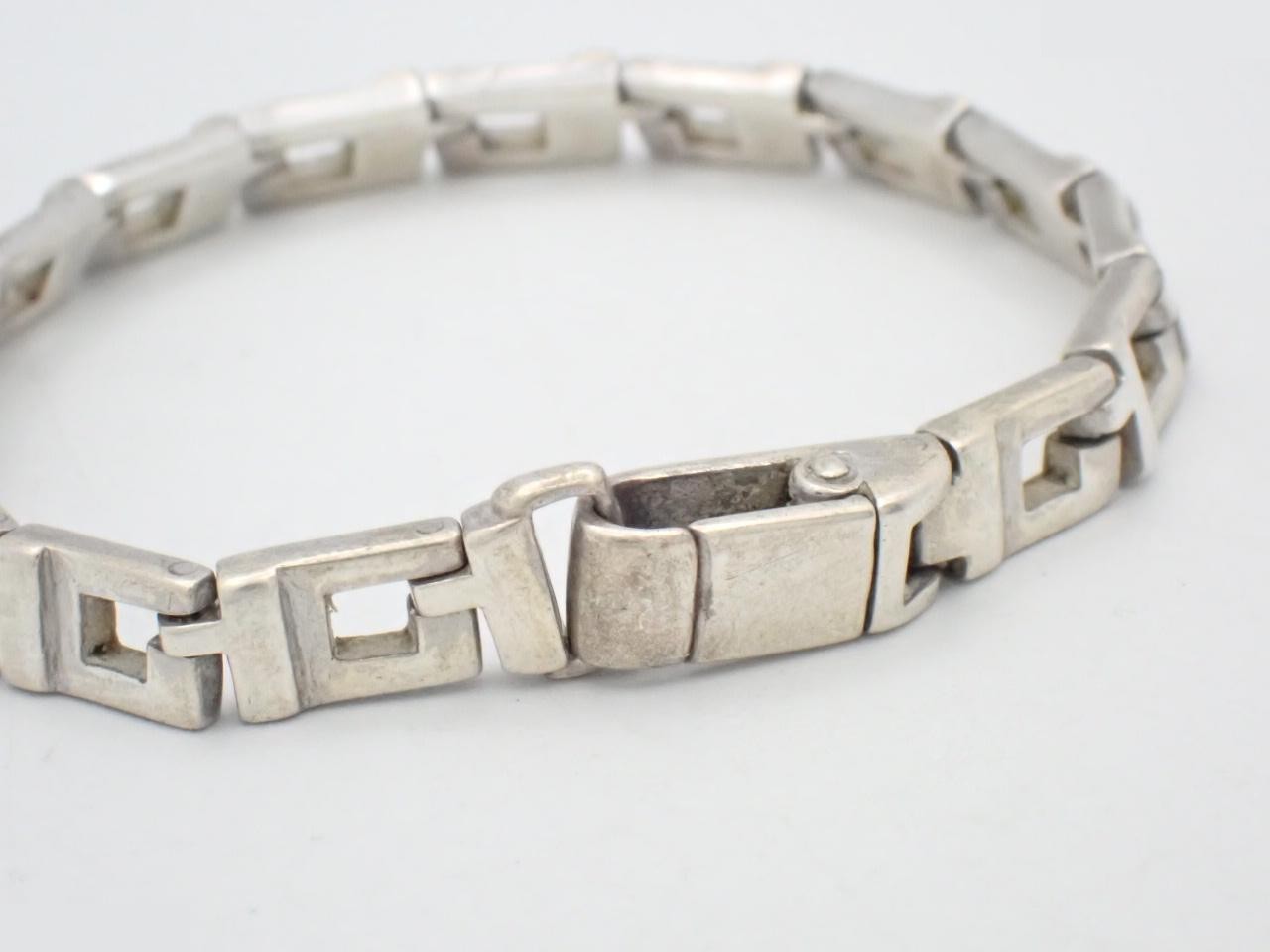 Bracelet, G-shape, 925 sterling silver, 22.5g, wrist size approximately 17cm — view 3