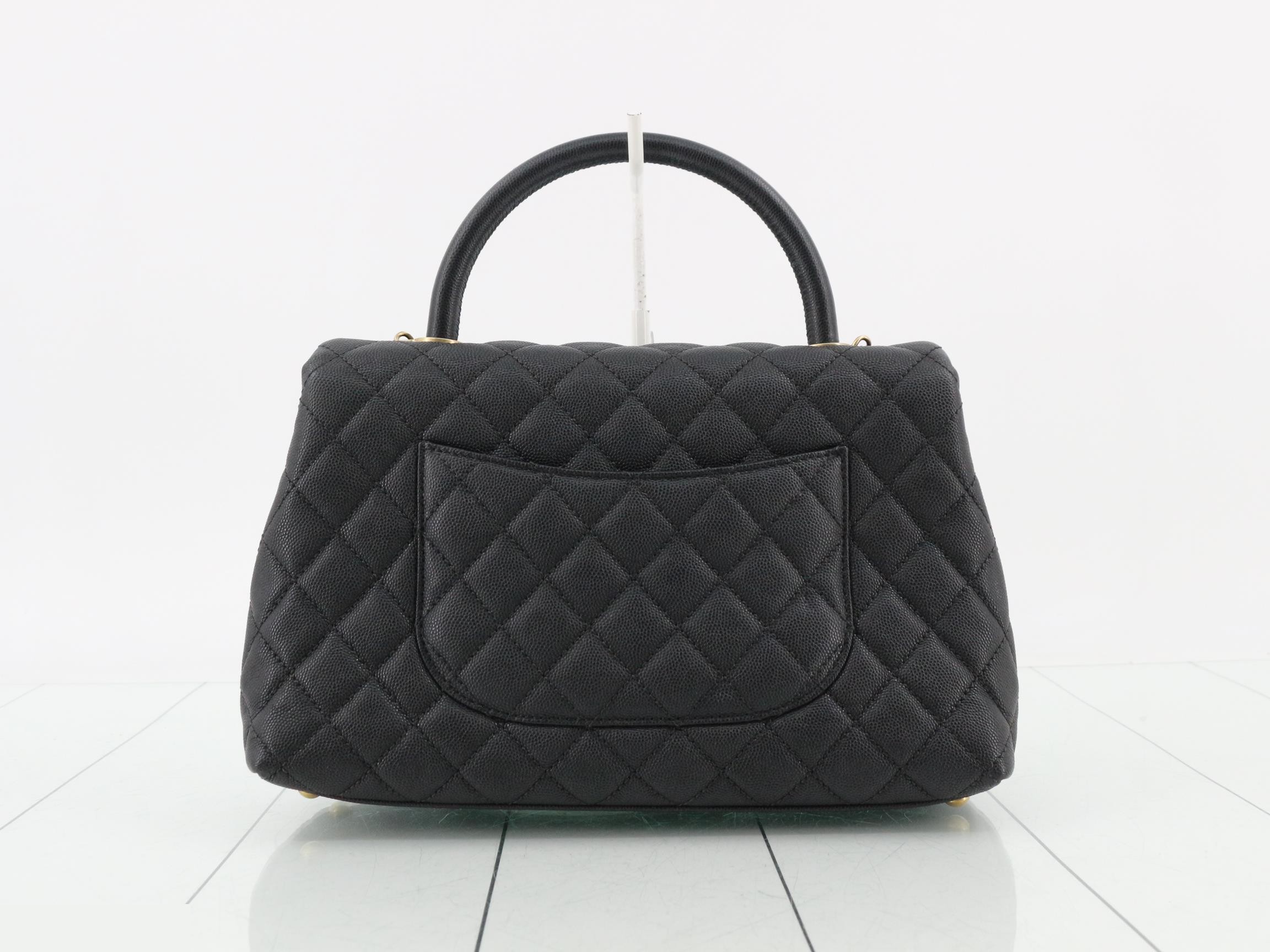 Matelassé Caviar Skin Top Handle Bag, Series 25 — view 2