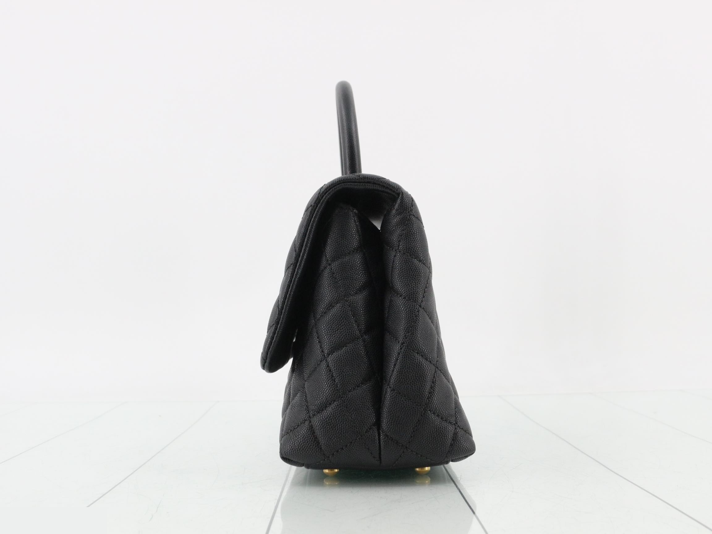 Matelassé Caviar Skin Top Handle Bag, Series 25 — view 3