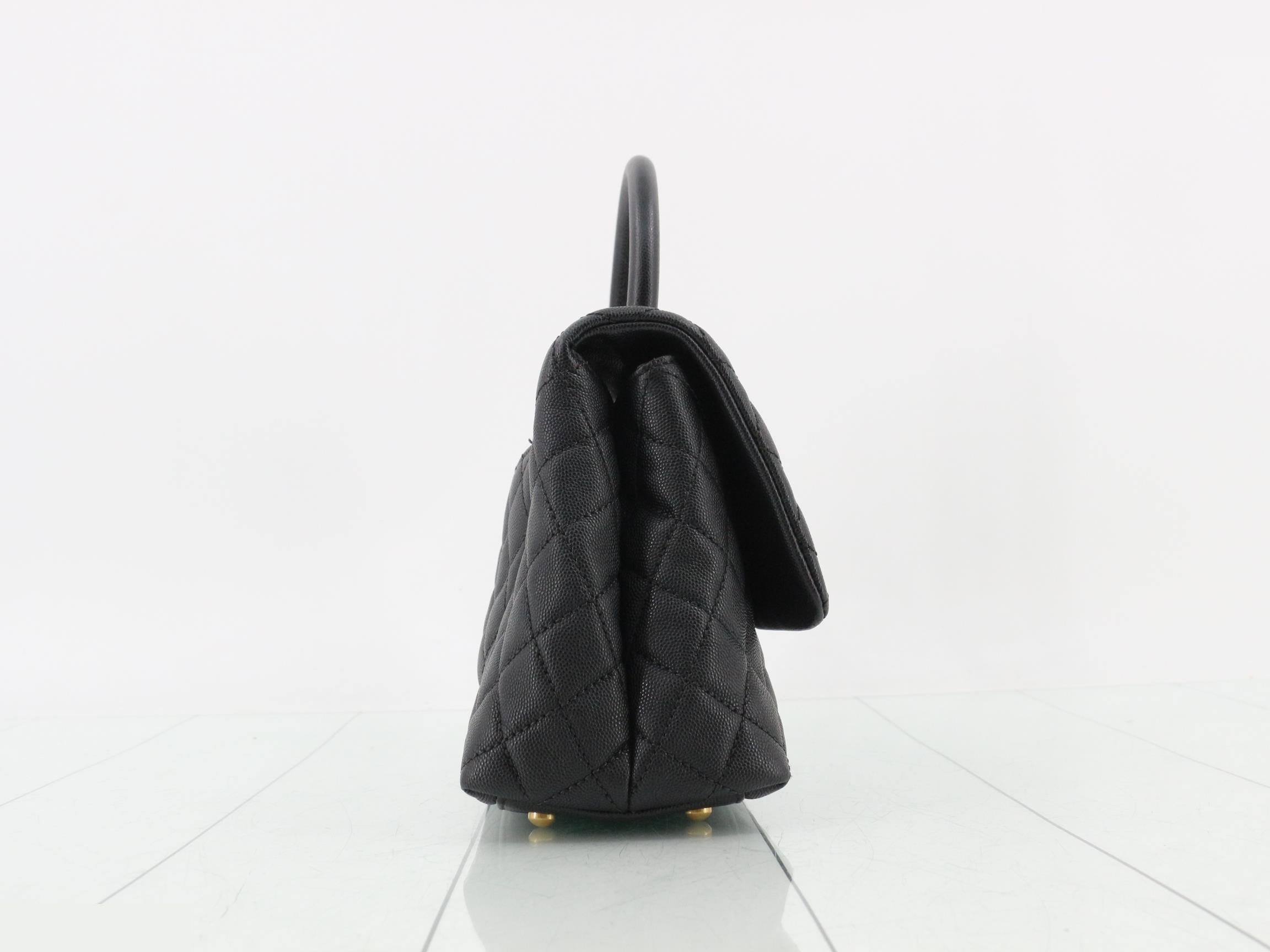 Matelassé Caviar Skin Top Handle Bag, Series 25 — view 4