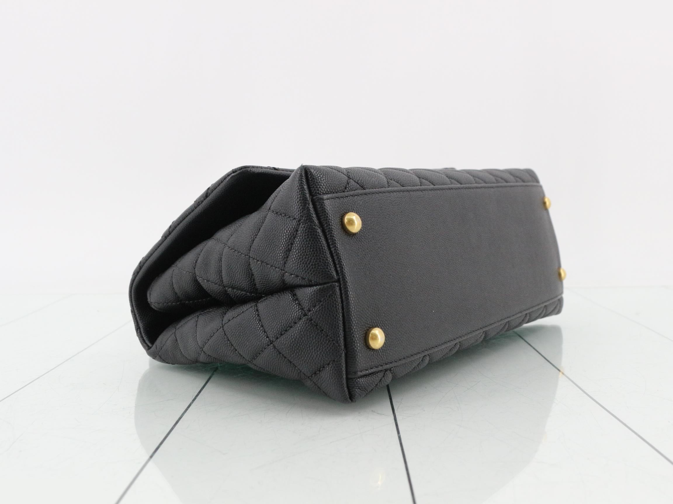 Matelassé Caviar Skin Top Handle Bag, Series 25 — view 5