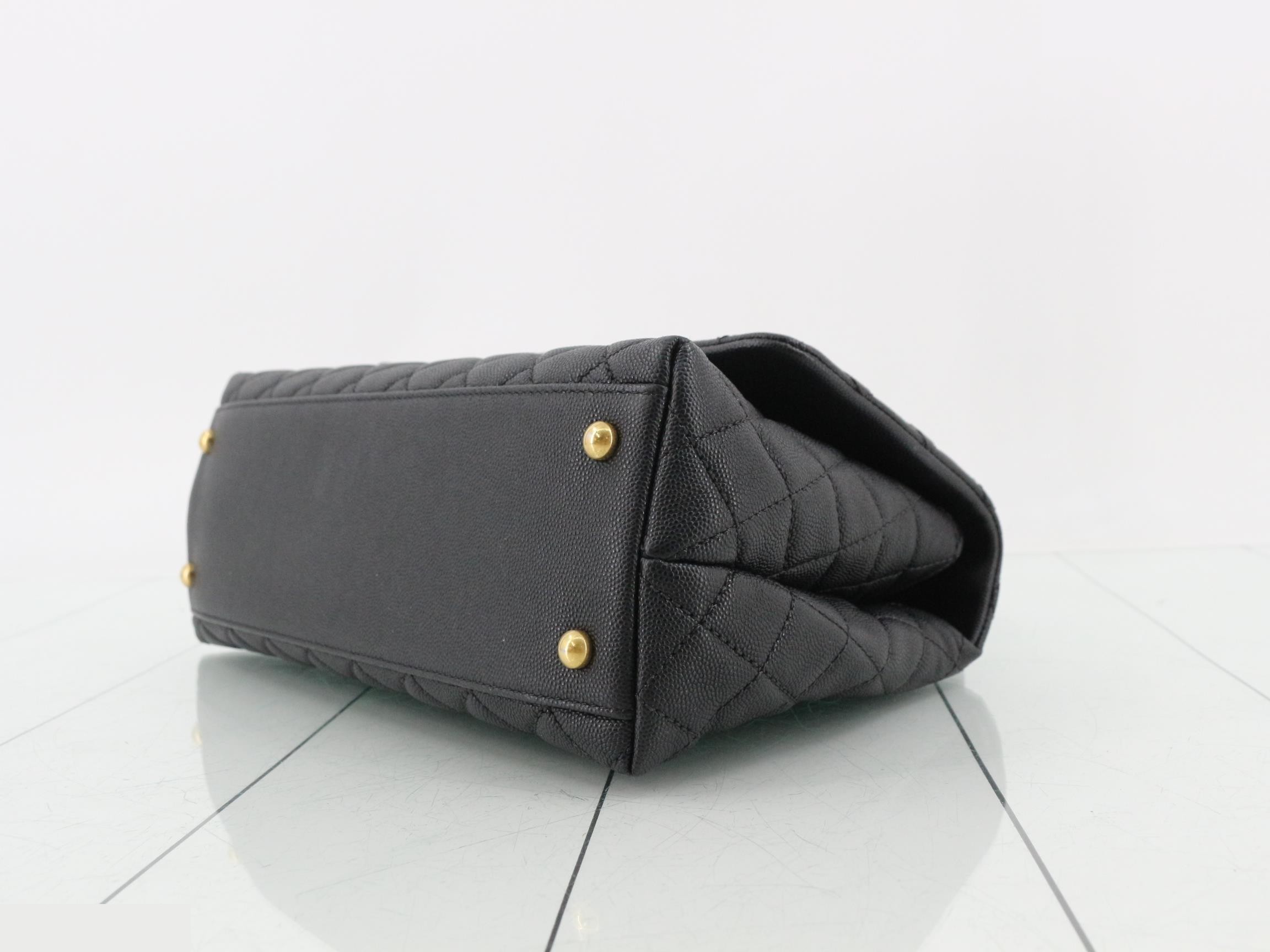 Matelassé Caviar Skin Top Handle Bag, Series 25 — view 6