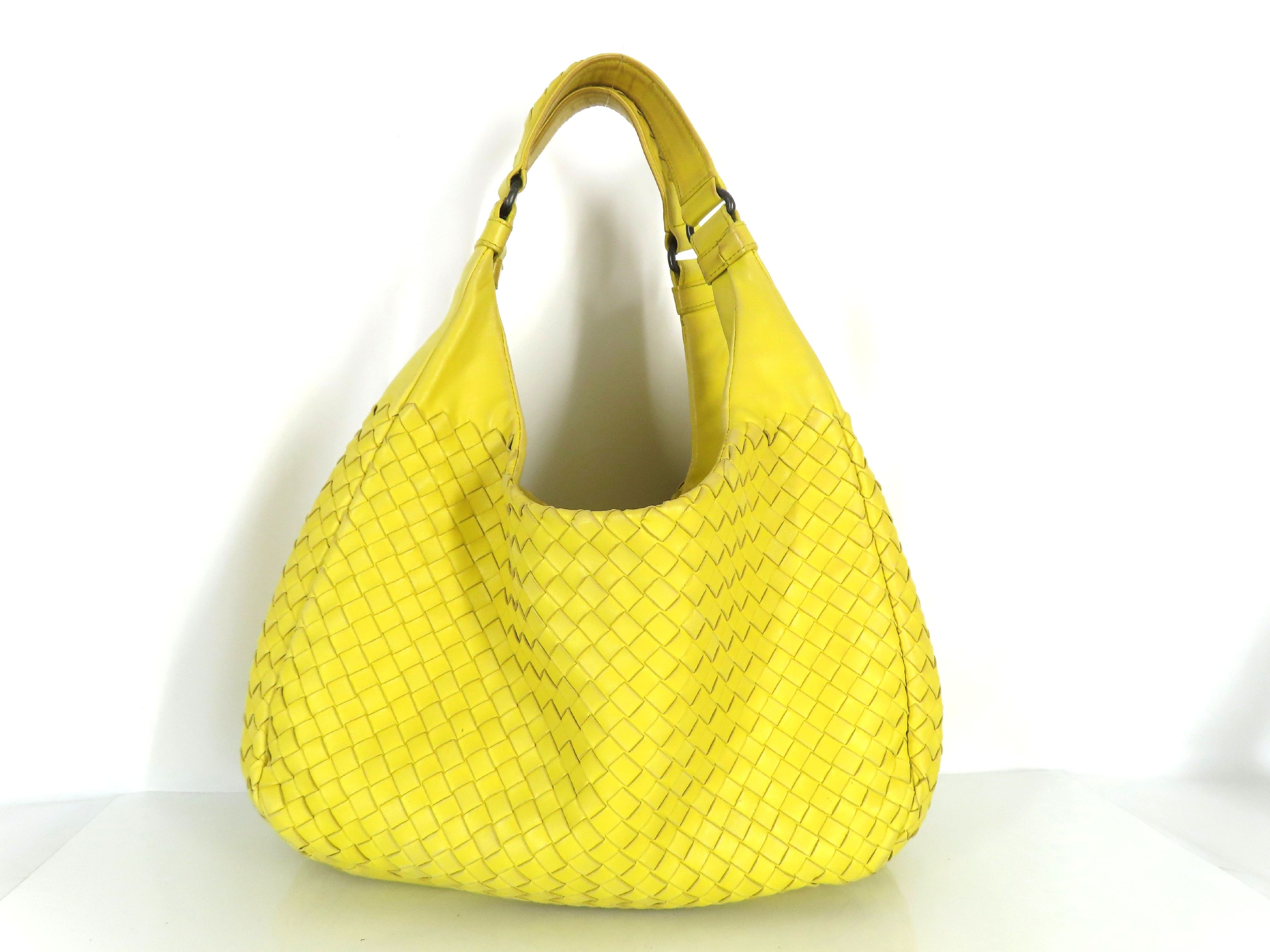 Intrecciato Bottega Campana Yellow Handbag