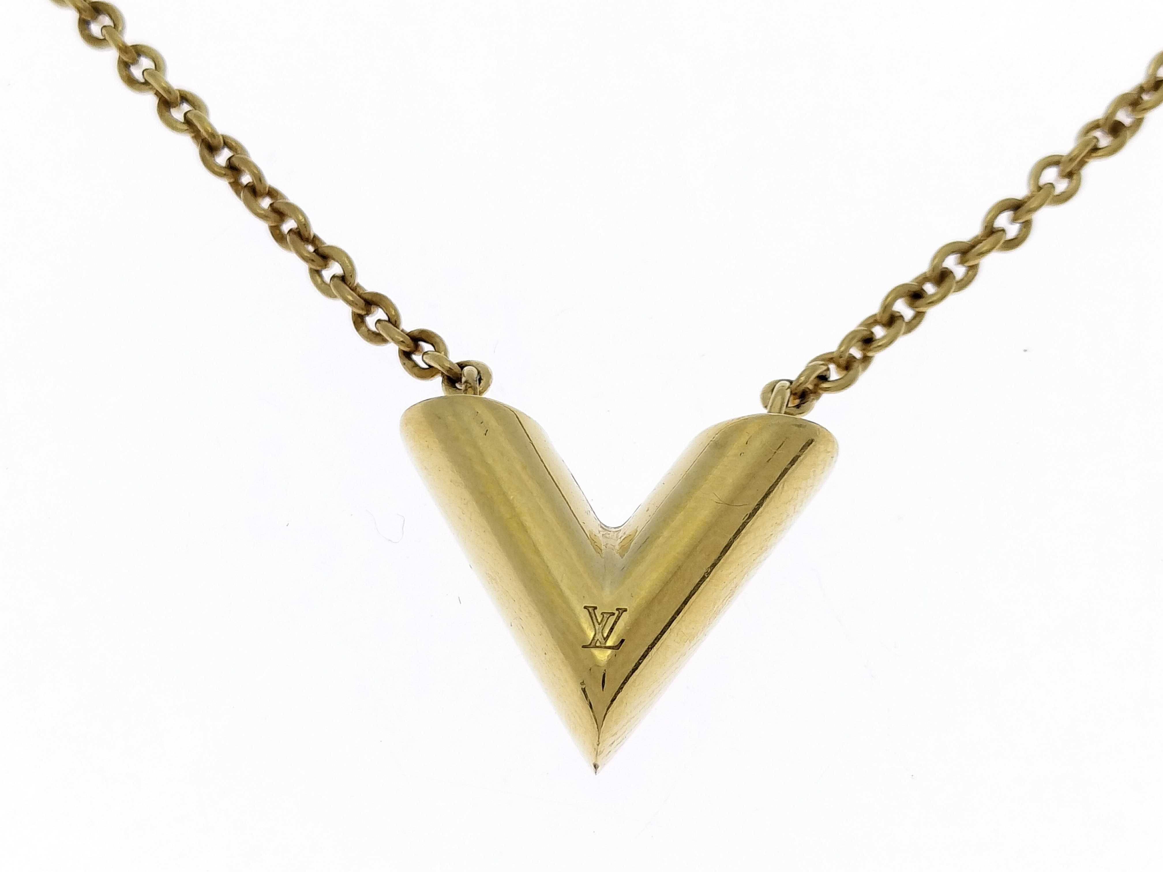 Essential V Gold Tone Necklace Part 1 Necklace