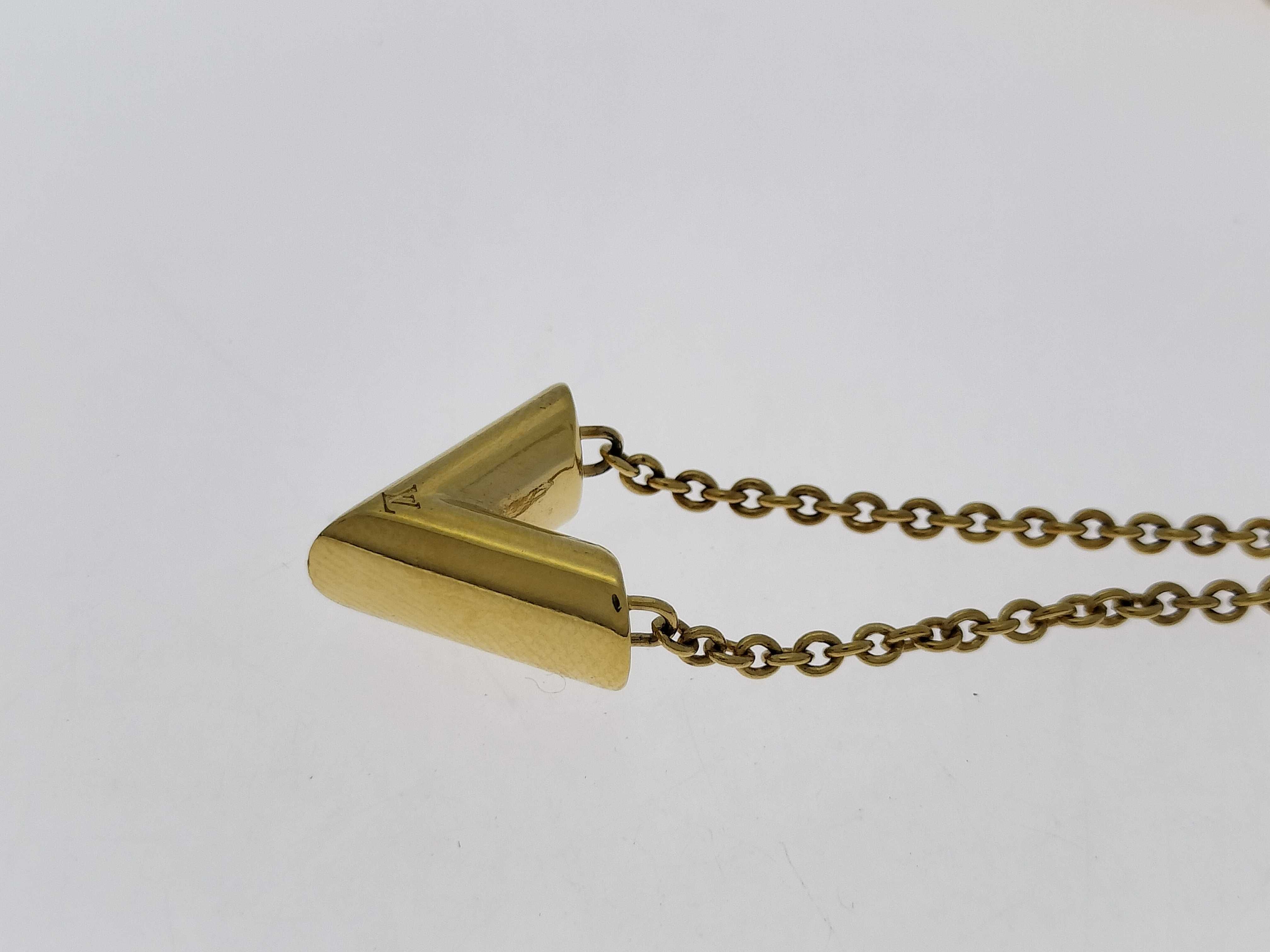 Essential V Gold Tone Necklace Part 1 Necklace — view 2