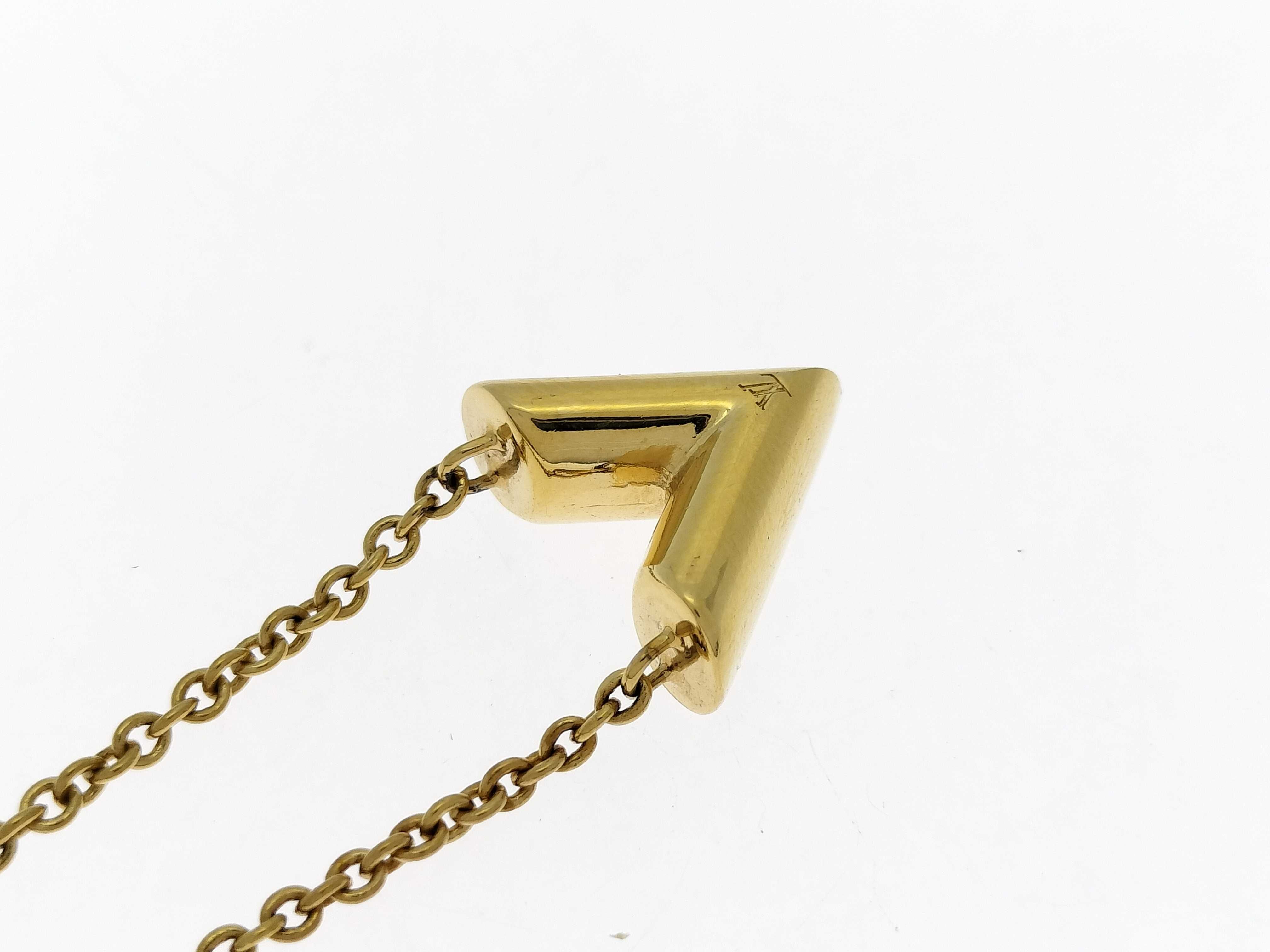 Essential V Gold Tone Necklace Part 1 Necklace — view 4